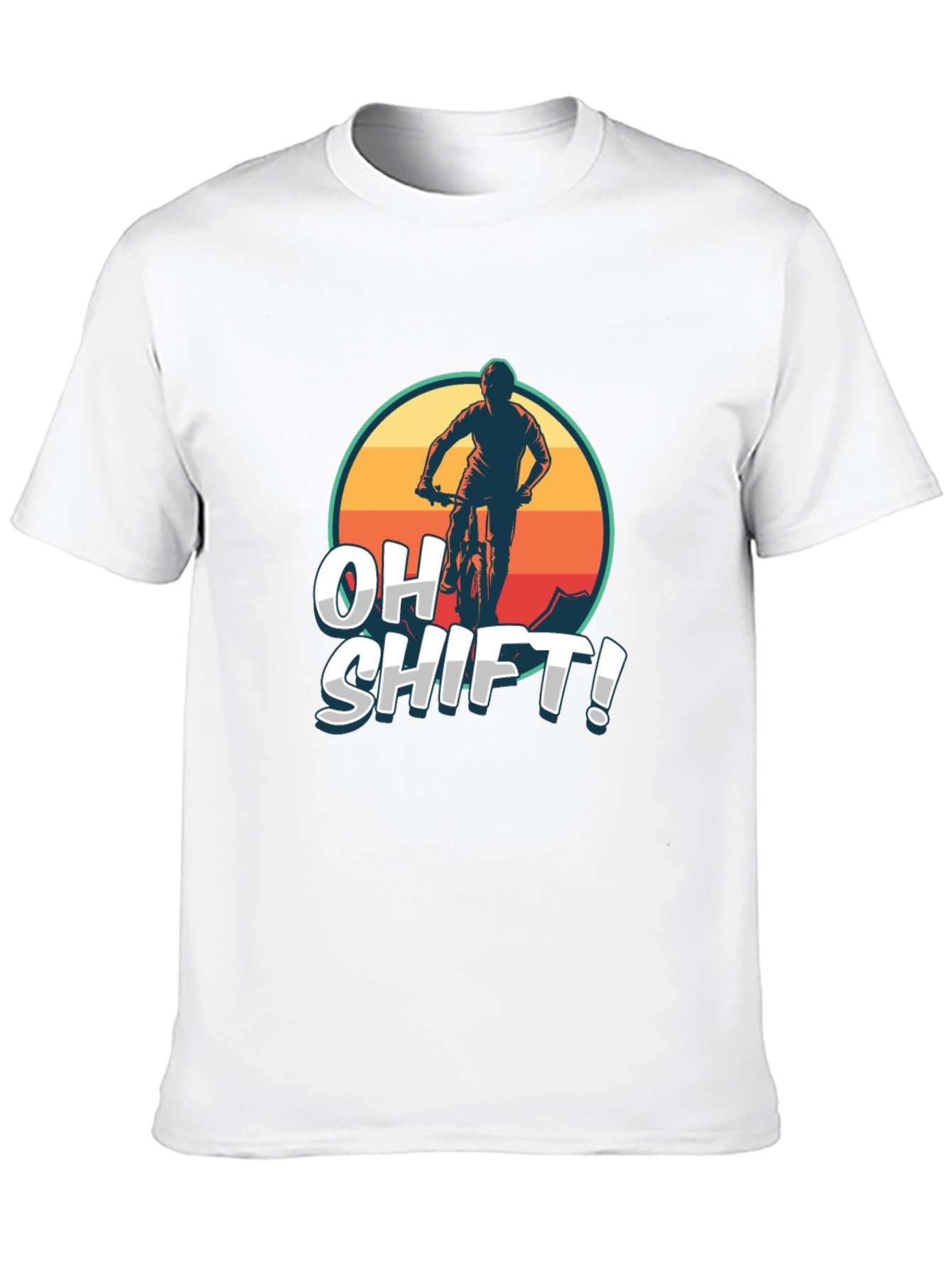 Oh Shift! Mountain Bike T-Shirt - Black