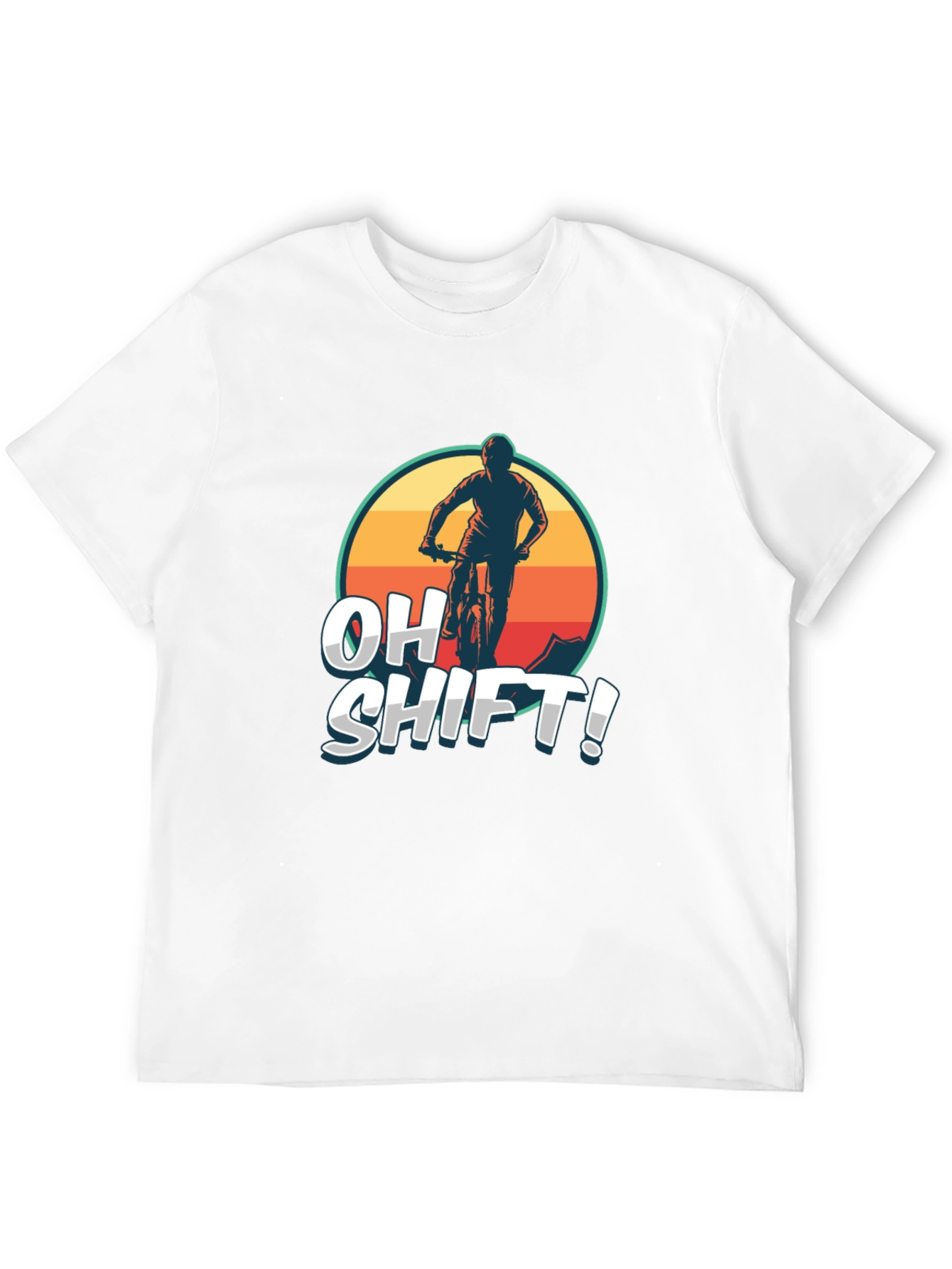 Oh Shift! Mountain Bike T-Shirt - Black
