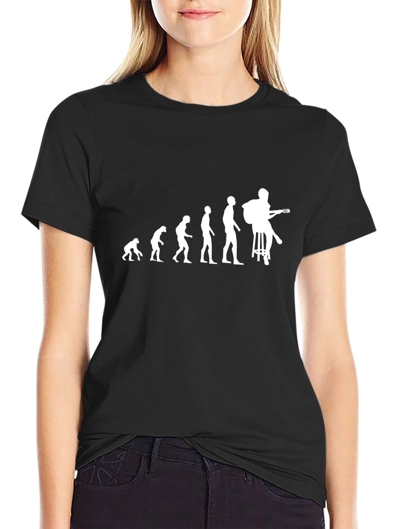 Evolution of Guitarist T-Shirt - Black