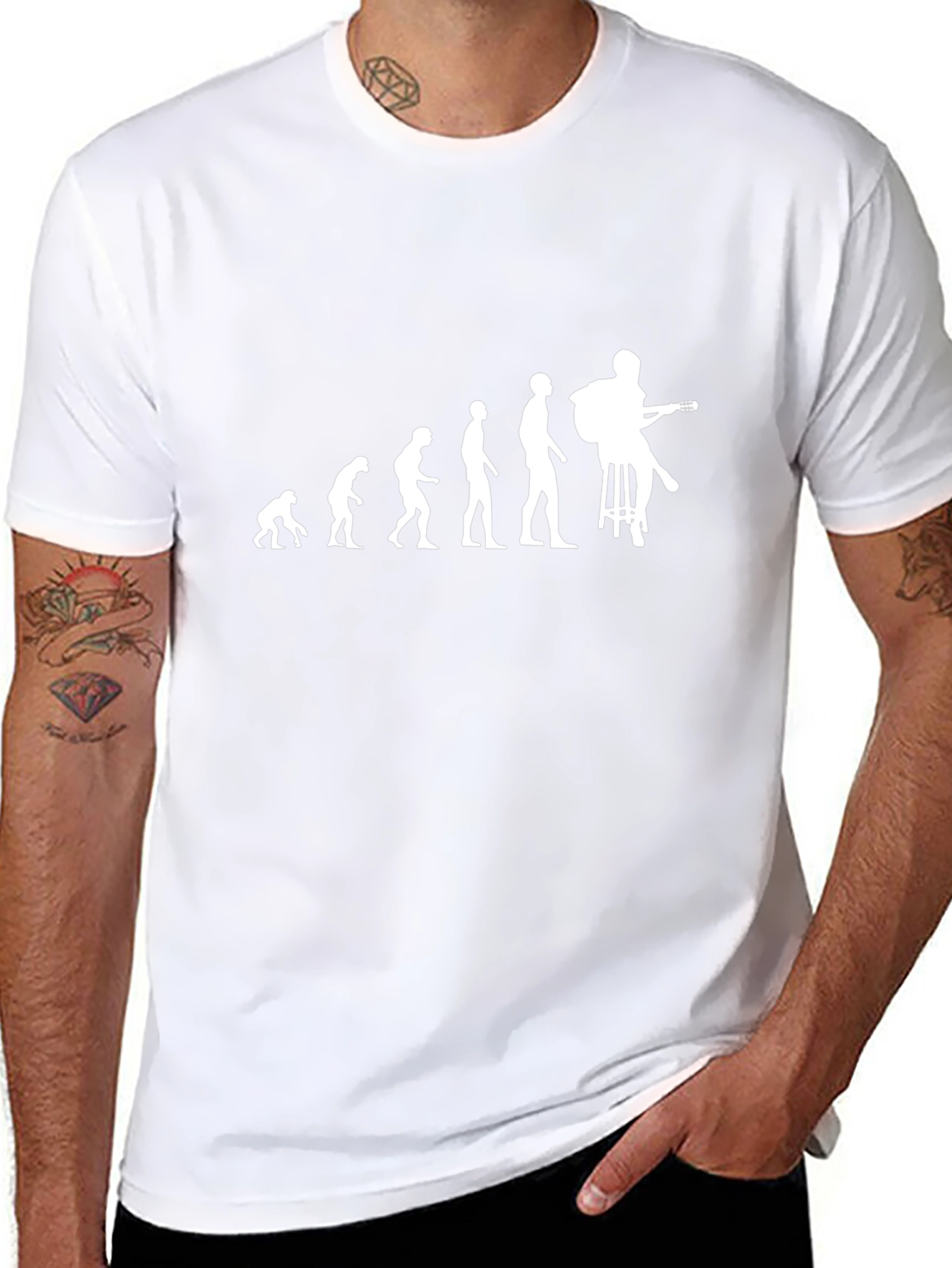 Evolution of Guitarist T-Shirt - Black
