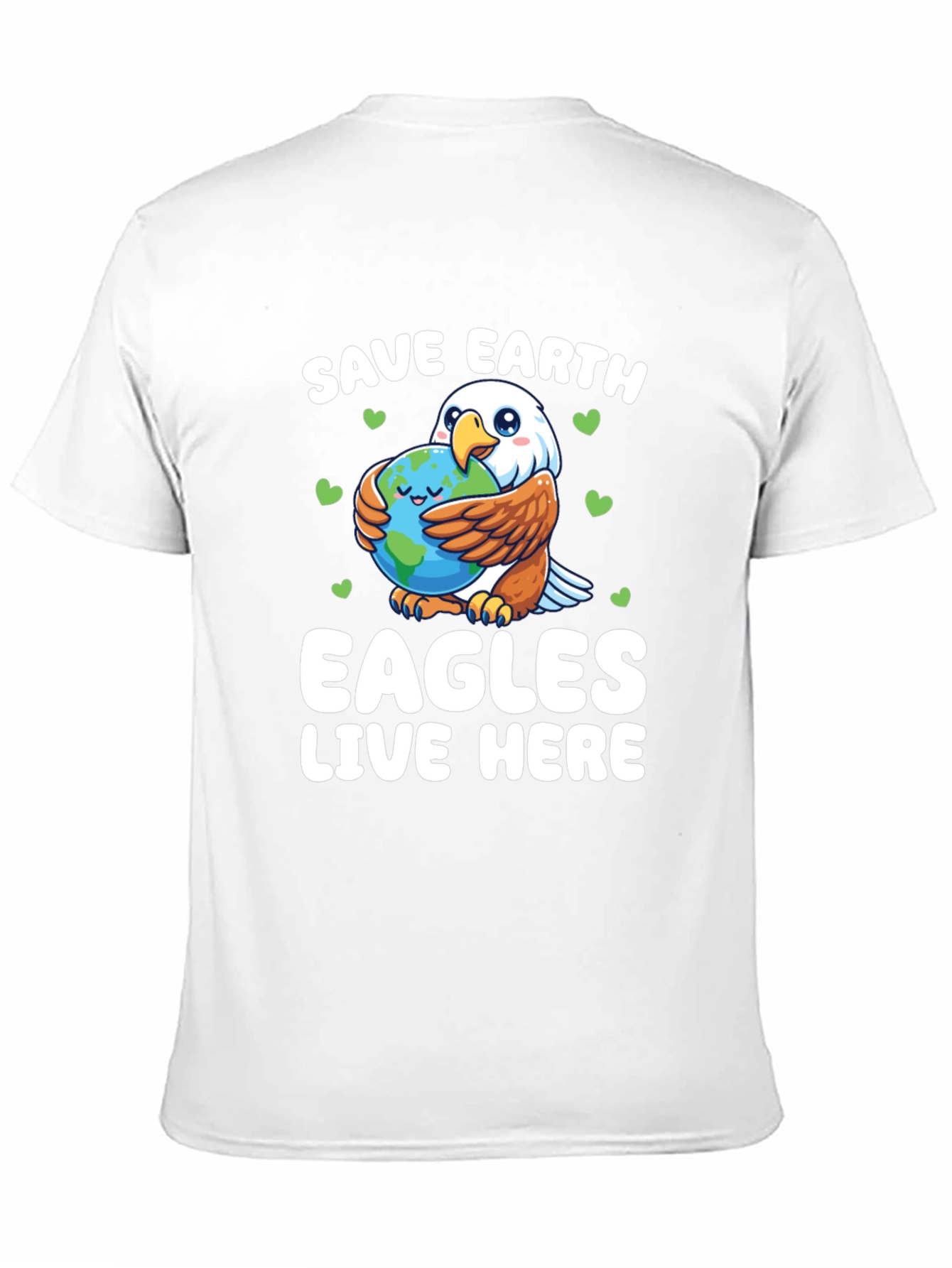 Save Earth Eagles Live Here Graphic T-Shirt