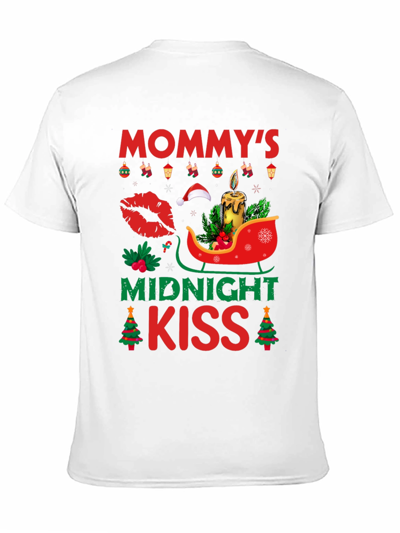 Mommys Midnight Kiss Christmas T-Shirt