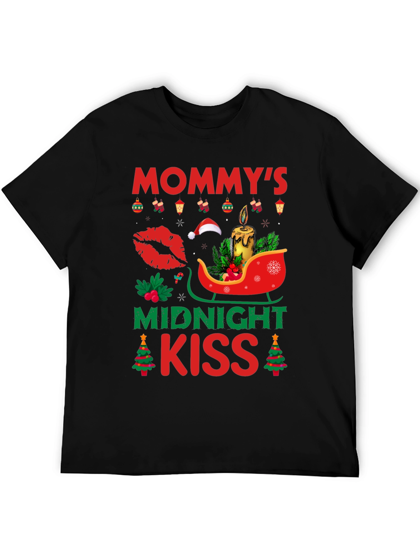 Mommys Midnight Kiss Christmas T-Shirt