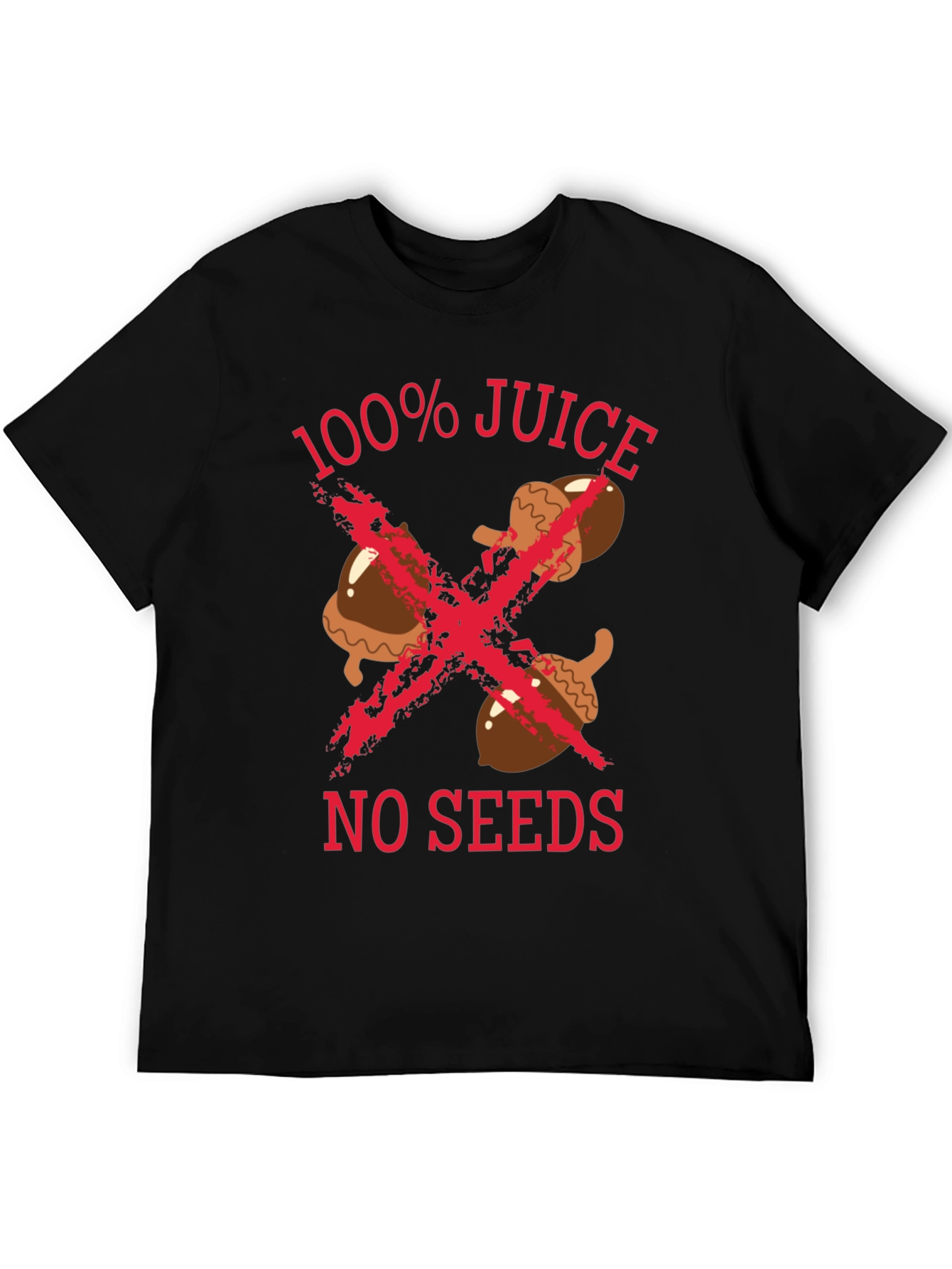 100% Juice No Seeds Graphic Tee - Black