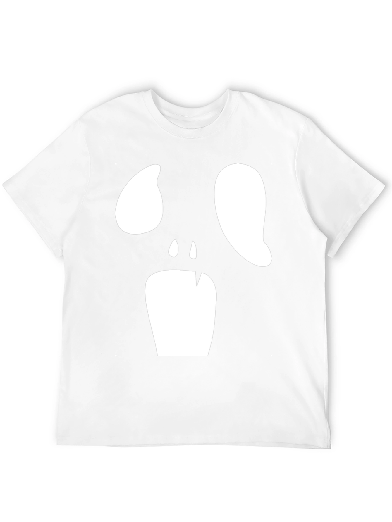 Spooky Face Graphic Tee - Black Halloween Shirt