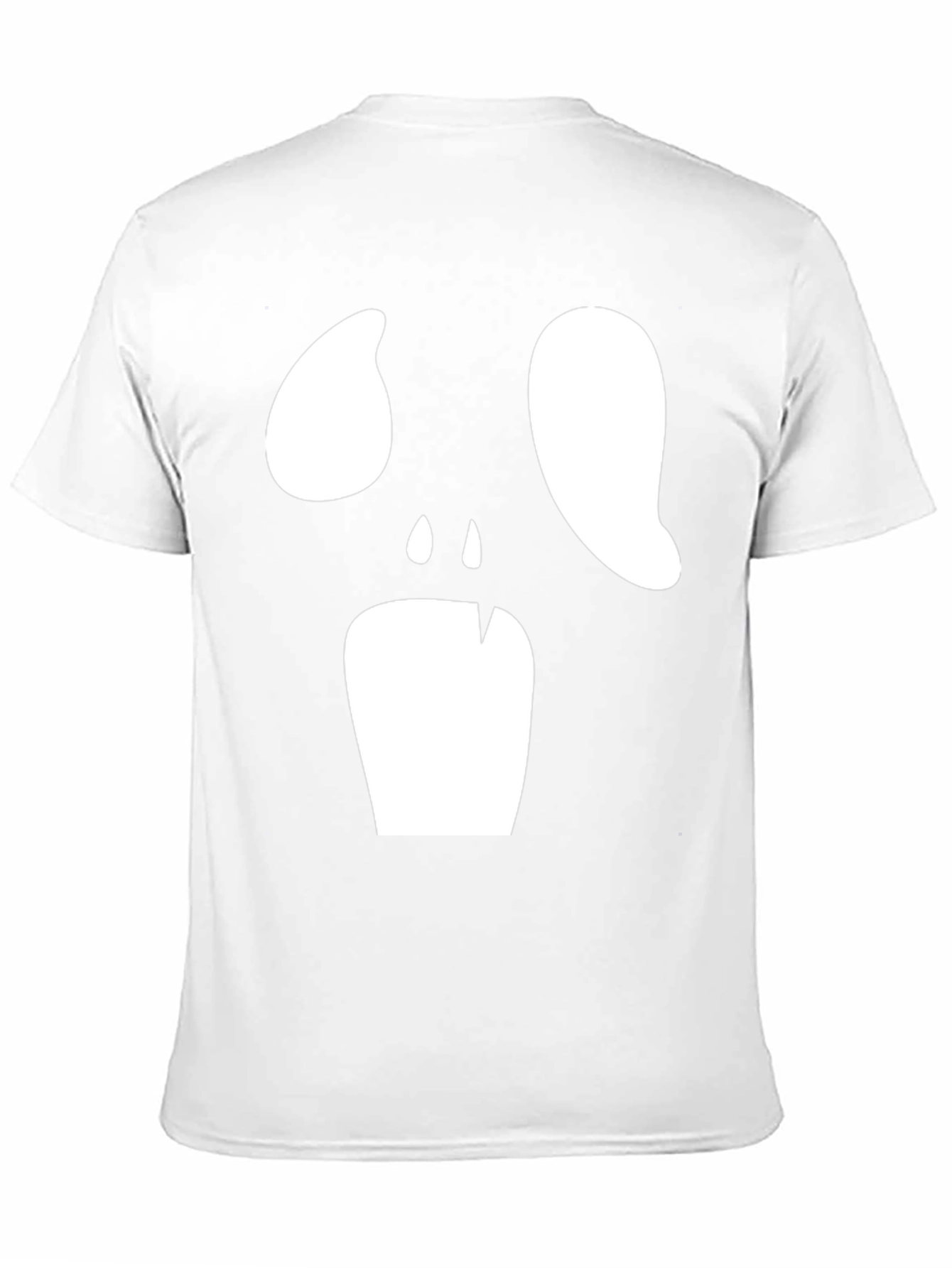 Spooky Face Graphic Tee - Black Halloween Shirt