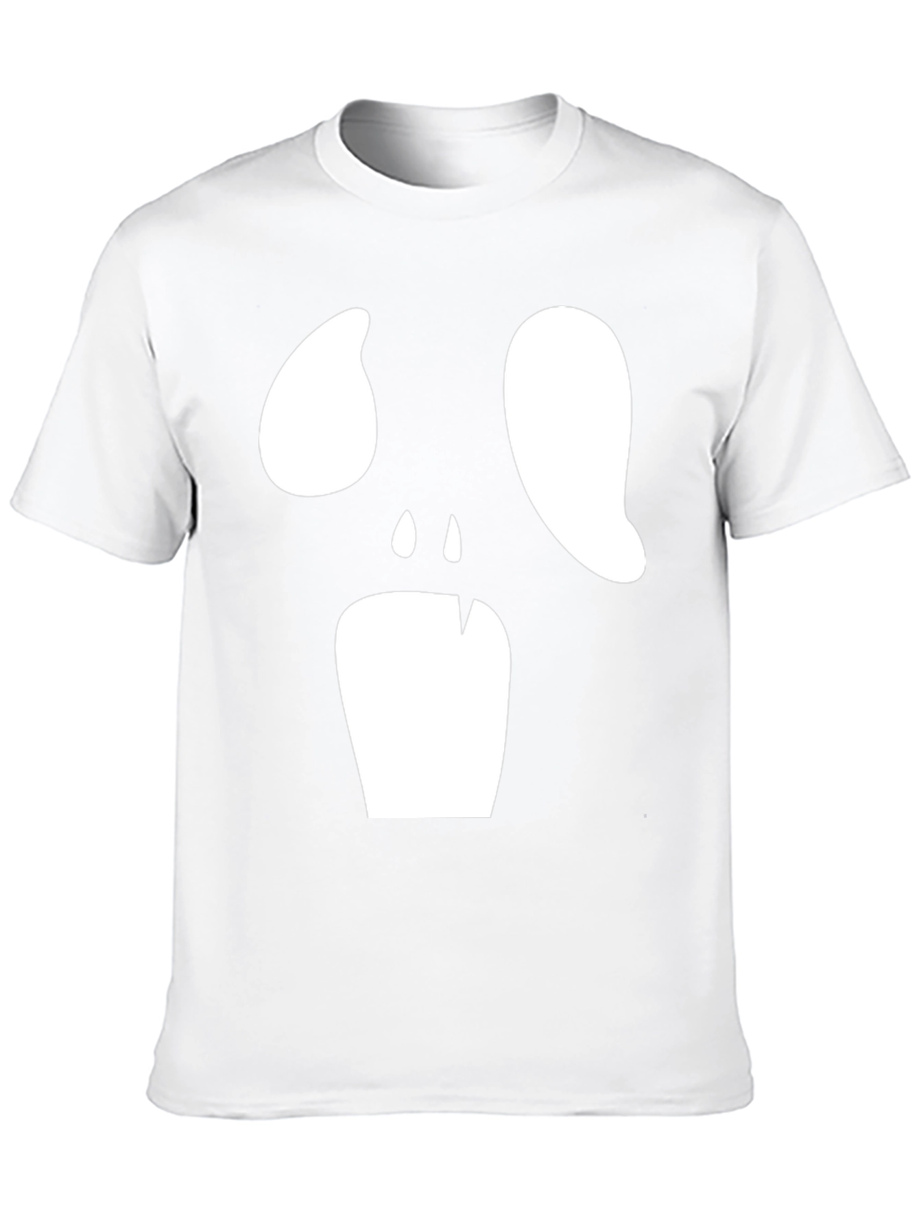 Spooky Face Graphic Tee - Black Halloween Shirt