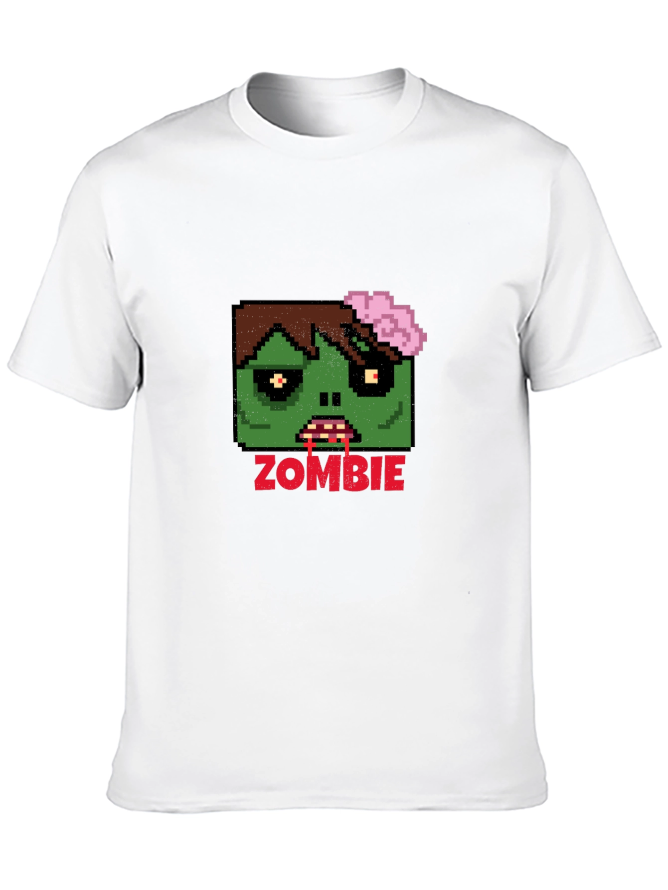 Pixel Zombie Graphic Tee - Unisex Black T-Shirt