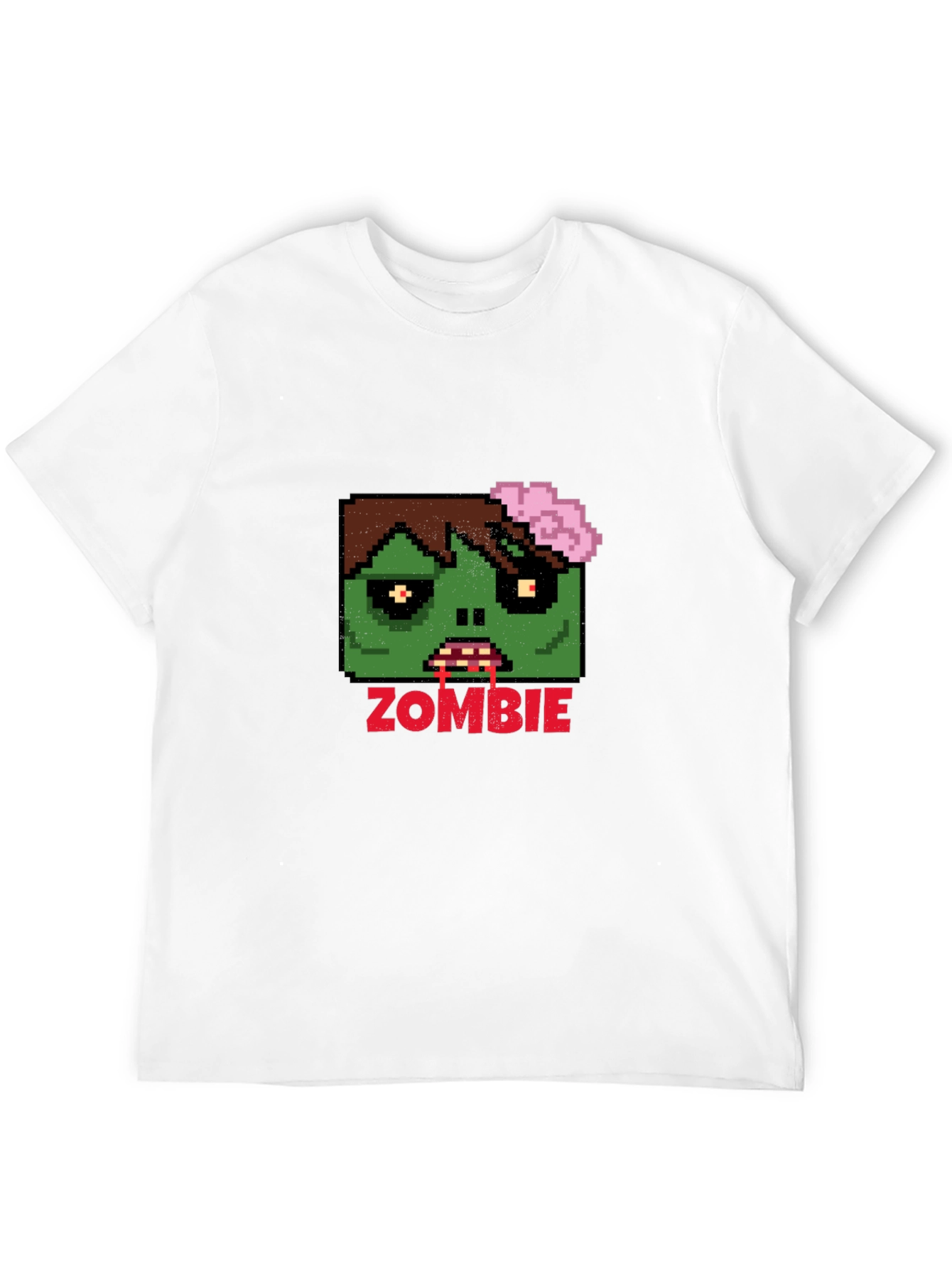 Pixel Zombie Graphic Tee - Unisex Black T-Shirt