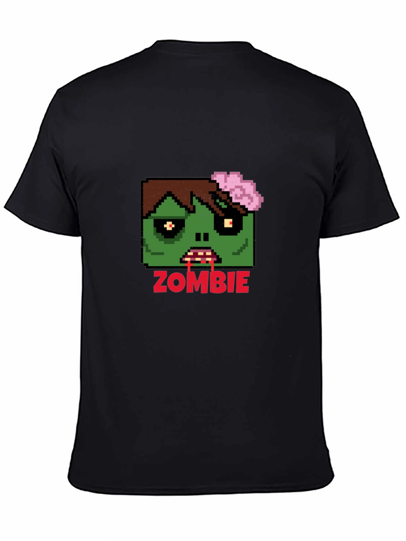 Pixel Zombie Graphic Tee - Unisex Black T-Shirt