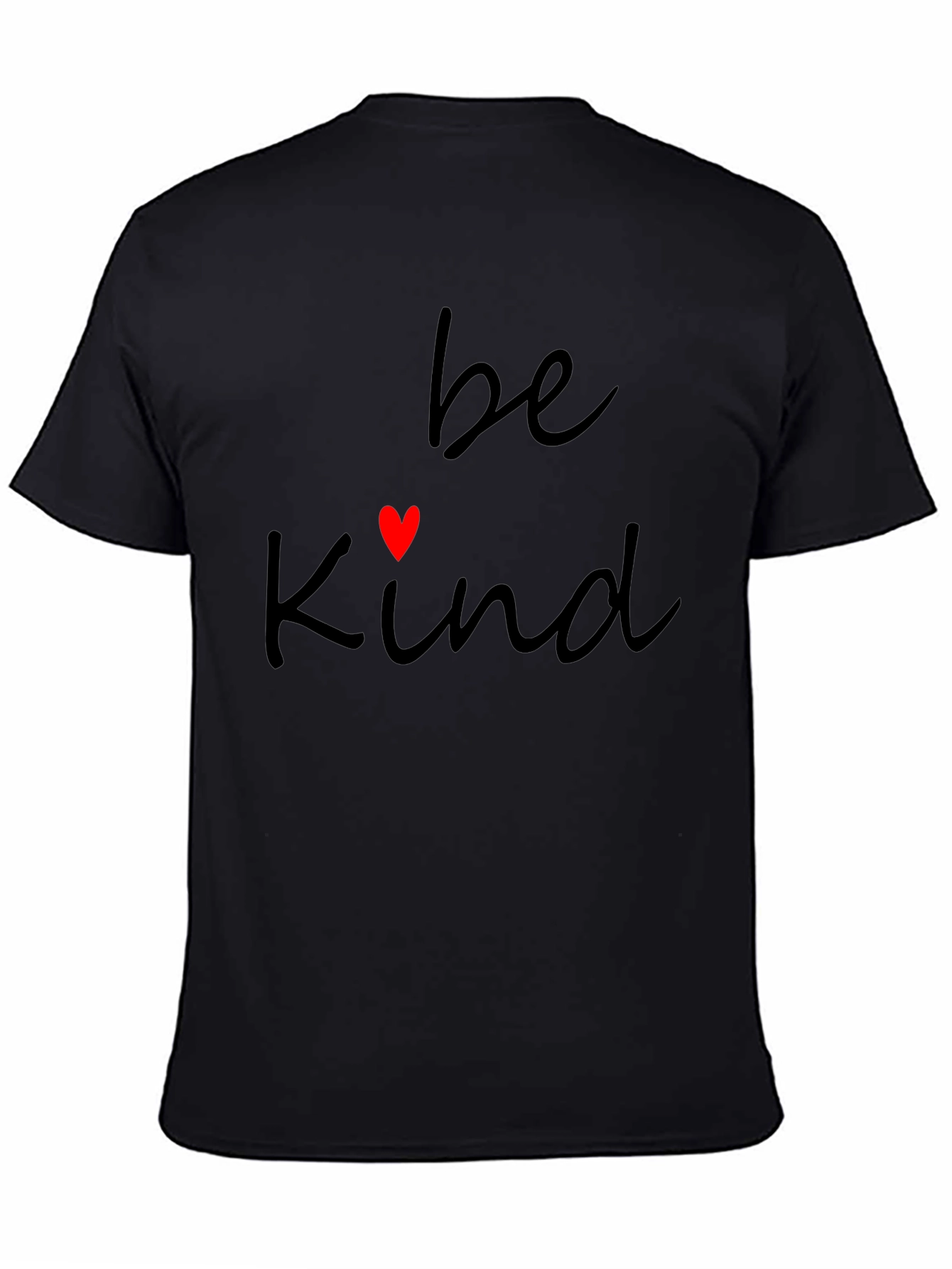 Be Kind Tee - Stylish Black T-Shirt with Heart