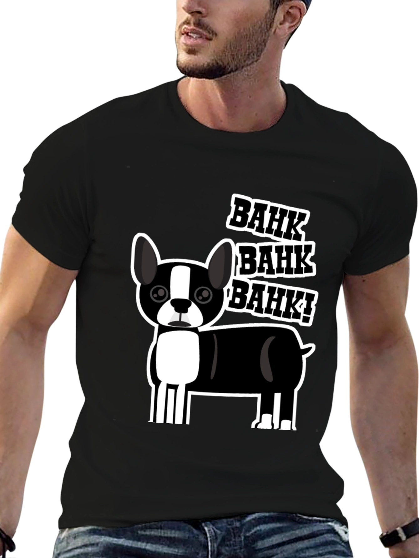 Bahk Dog Graphic Tee - Black