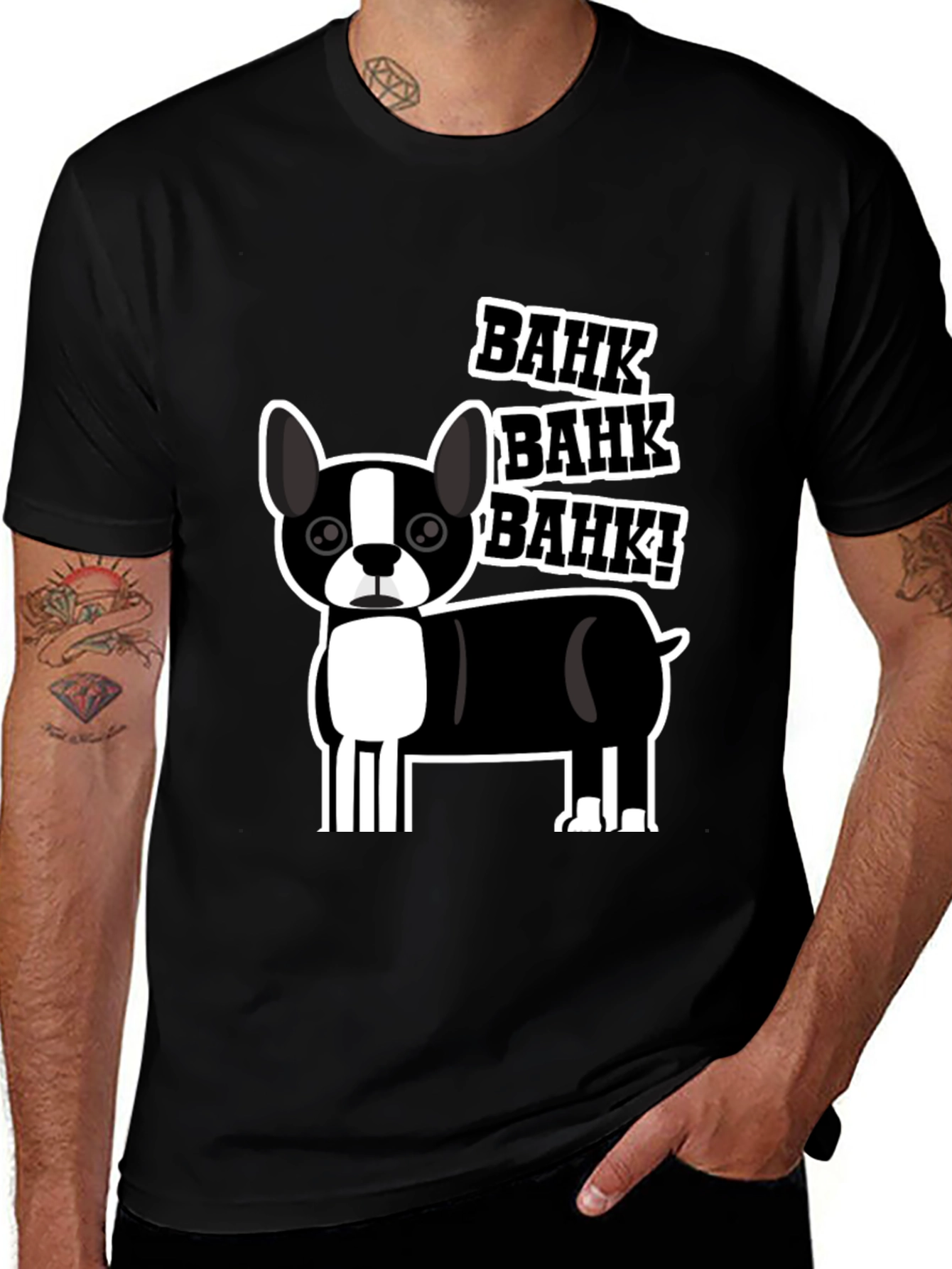 Bahk Dog Graphic Tee - Black