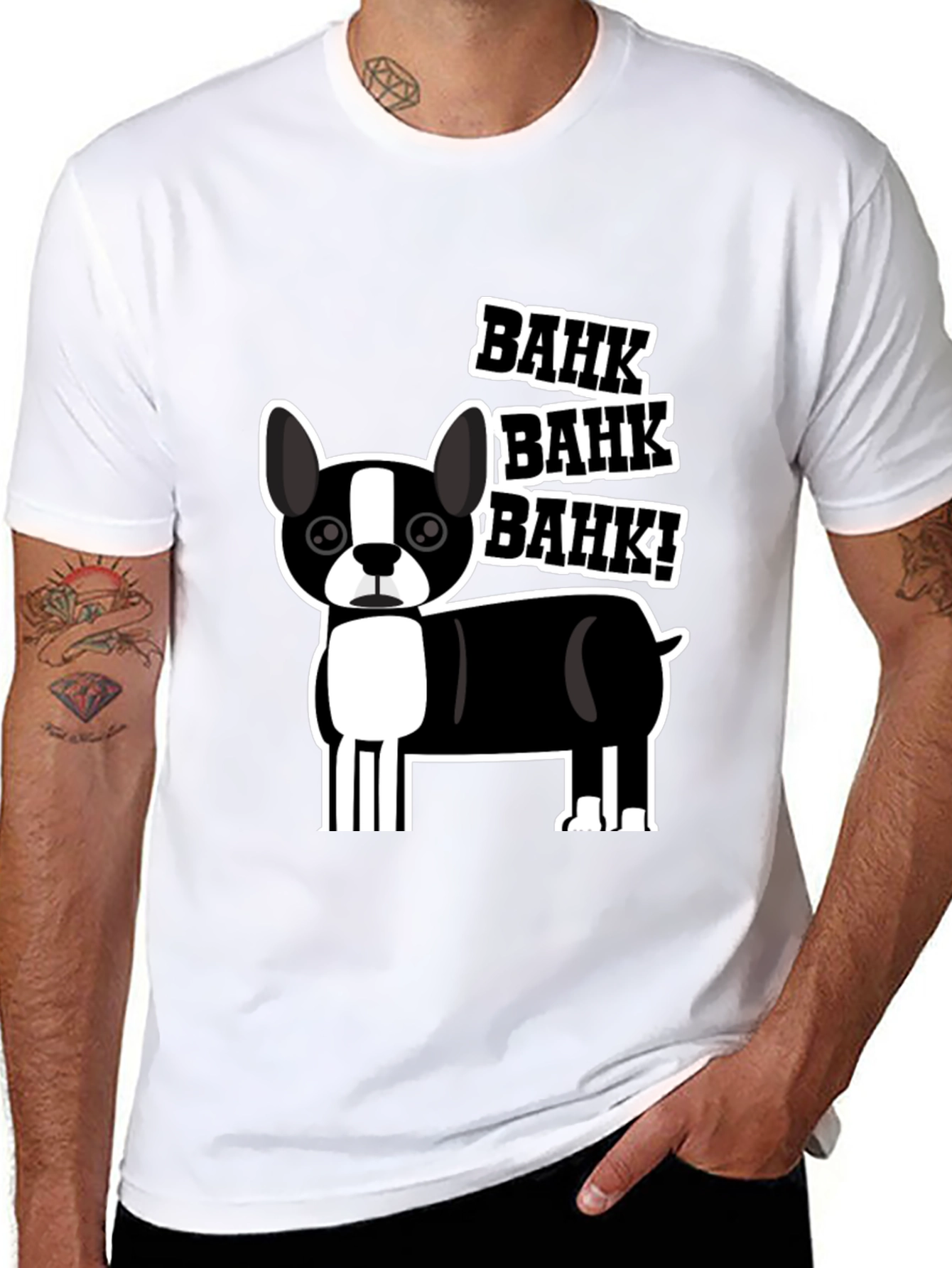 Bahk Dog Graphic Tee - Black