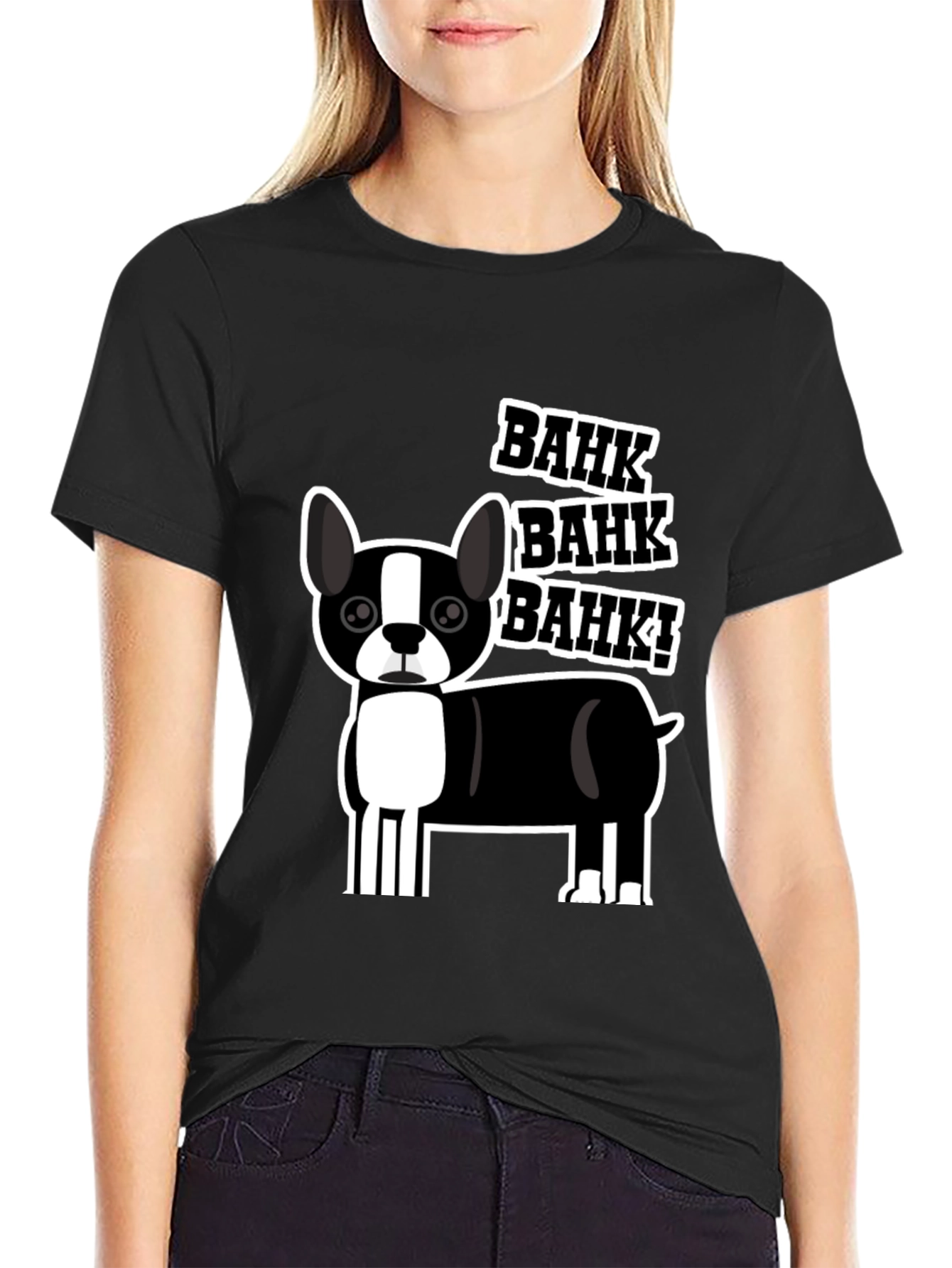 Bahk Dog Graphic Tee - Black