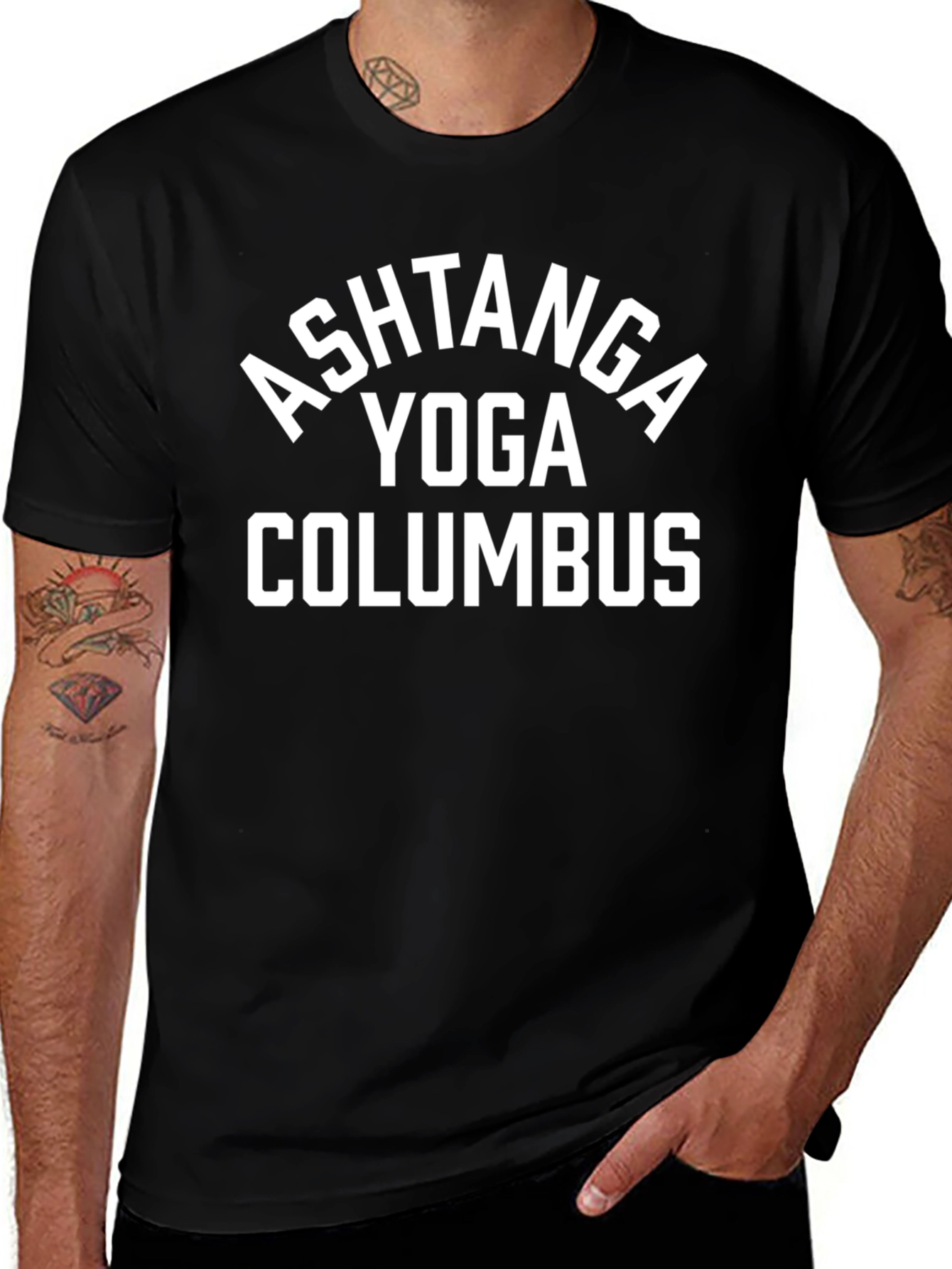 Ashtanga Yoga Columbus T-Shirt - Black