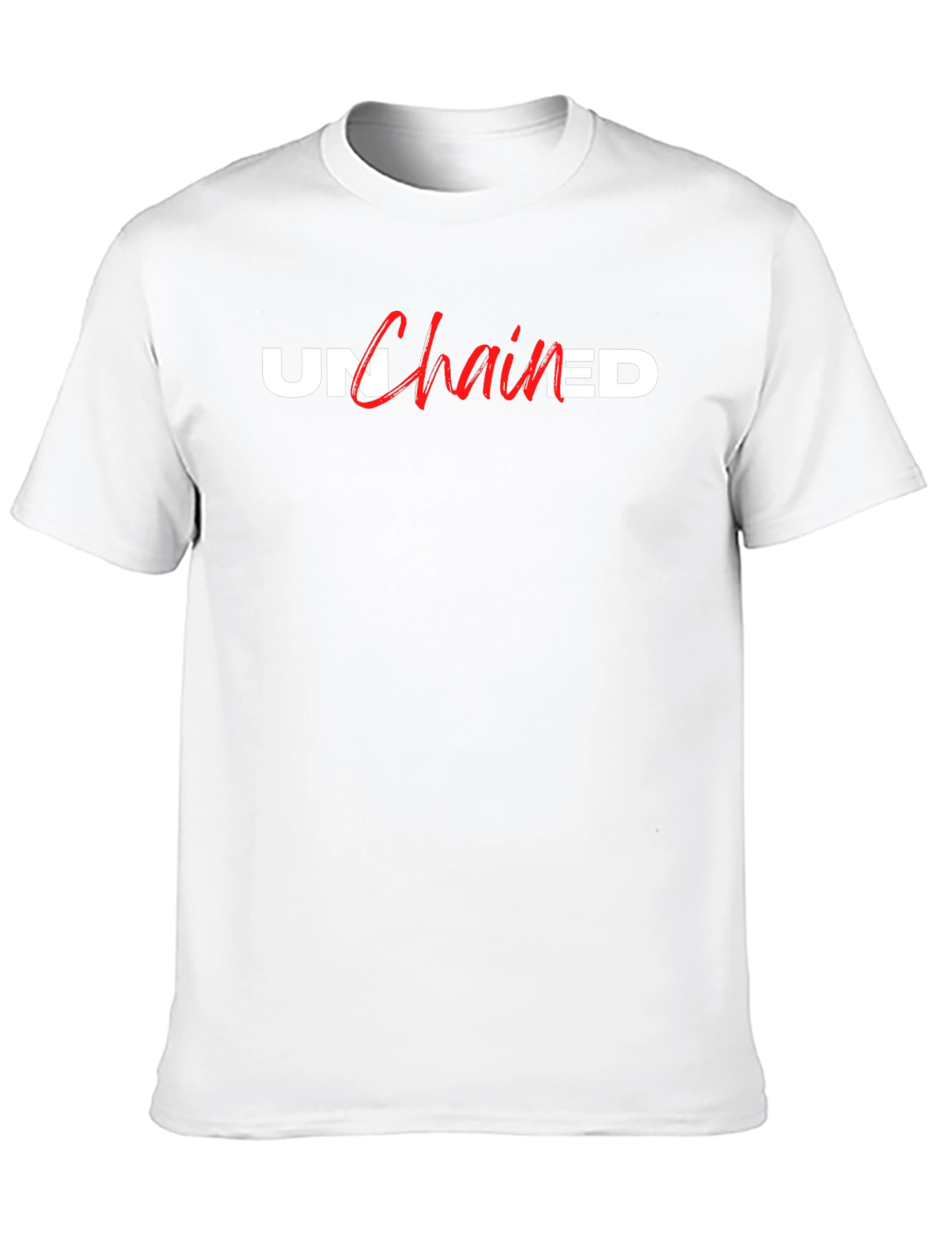 Unchained Black Graphic Tee - Stylish Statement Shirt