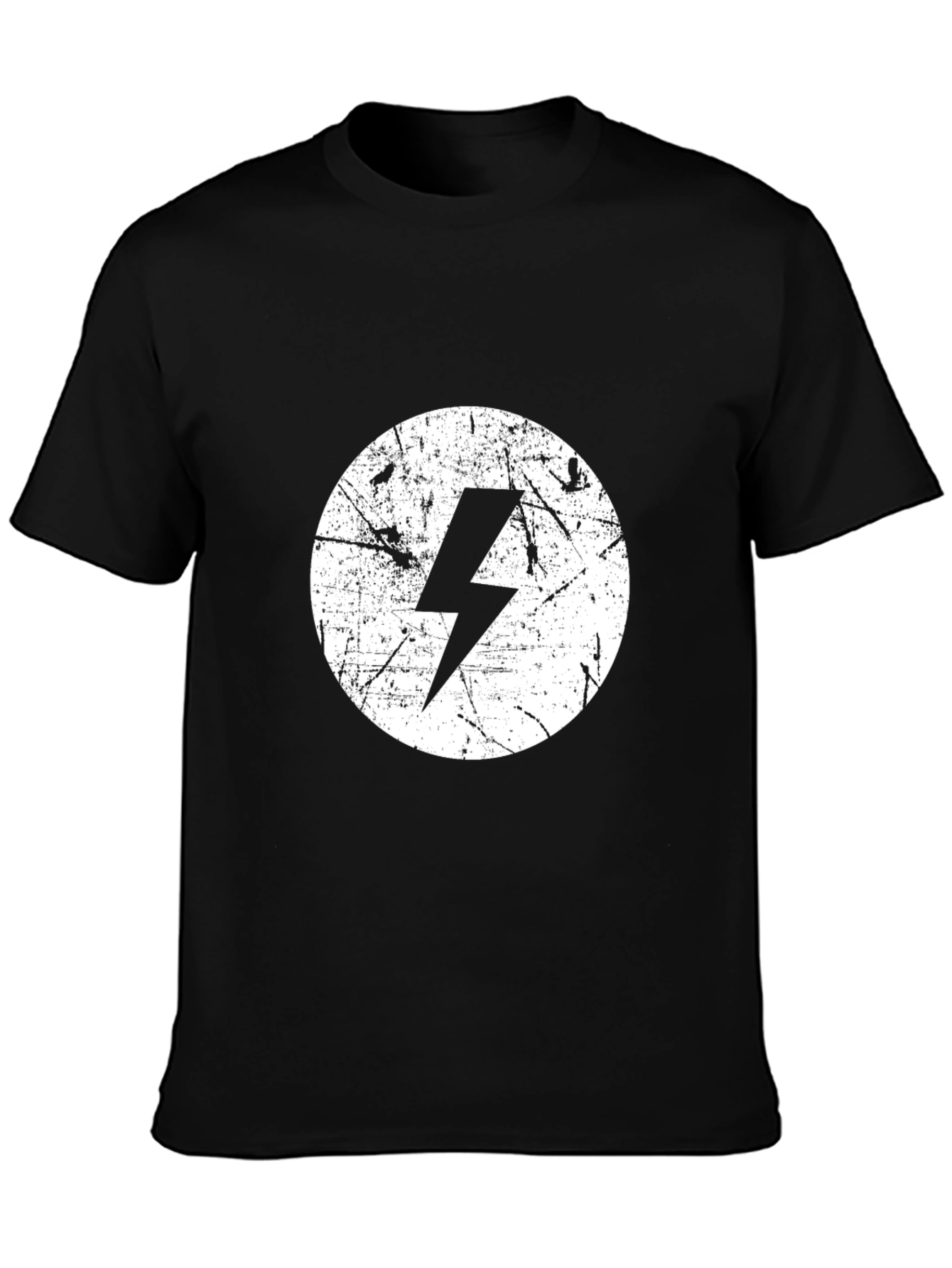 Distressed Lightning Bolt Graphic Tee