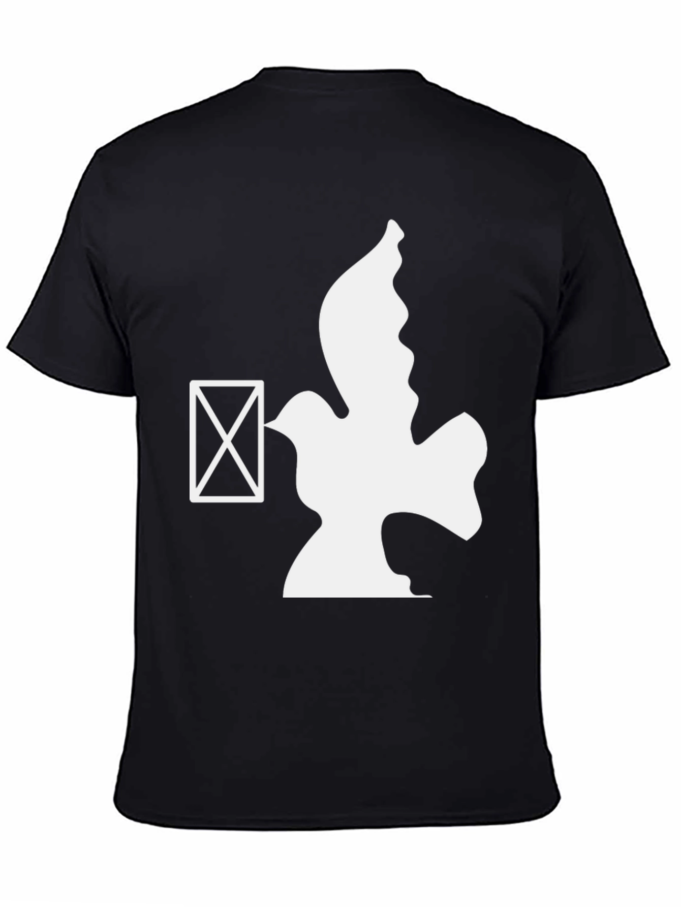 Dove & Envelope Graphic Tee - Mens Black T-Shirt