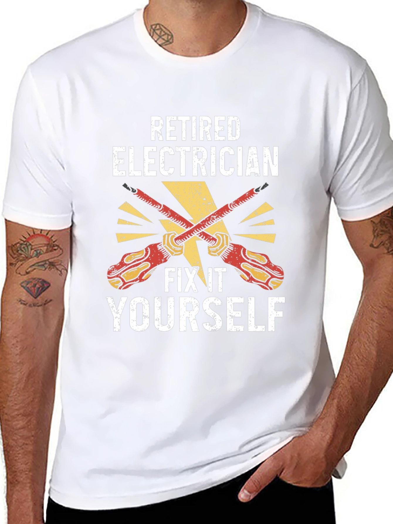 Retired Electrician Fix It Yourself T-Shirt