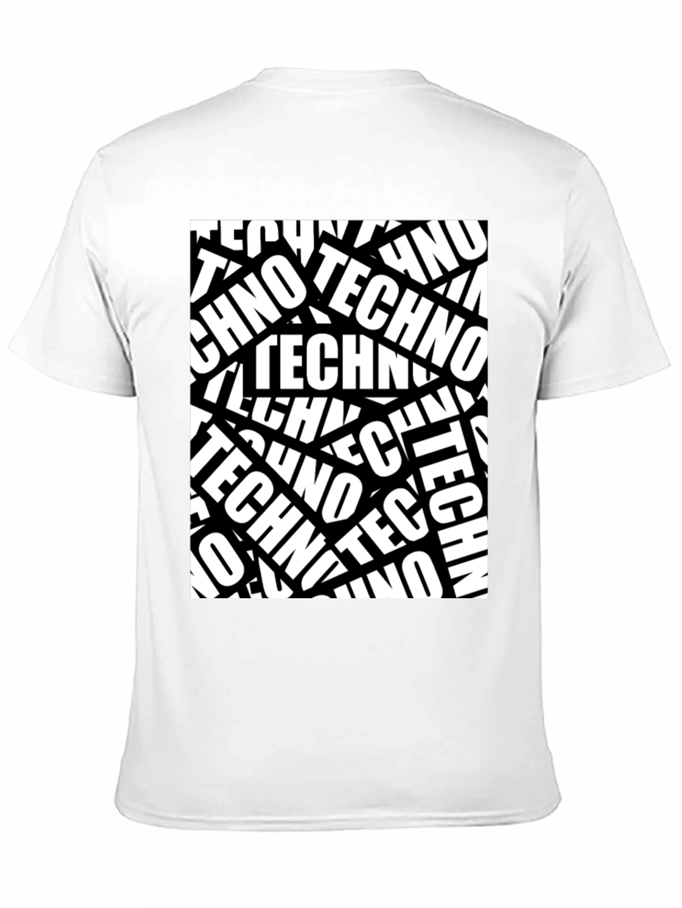 Bold Techno T-Shirt - Black Graphic Tee