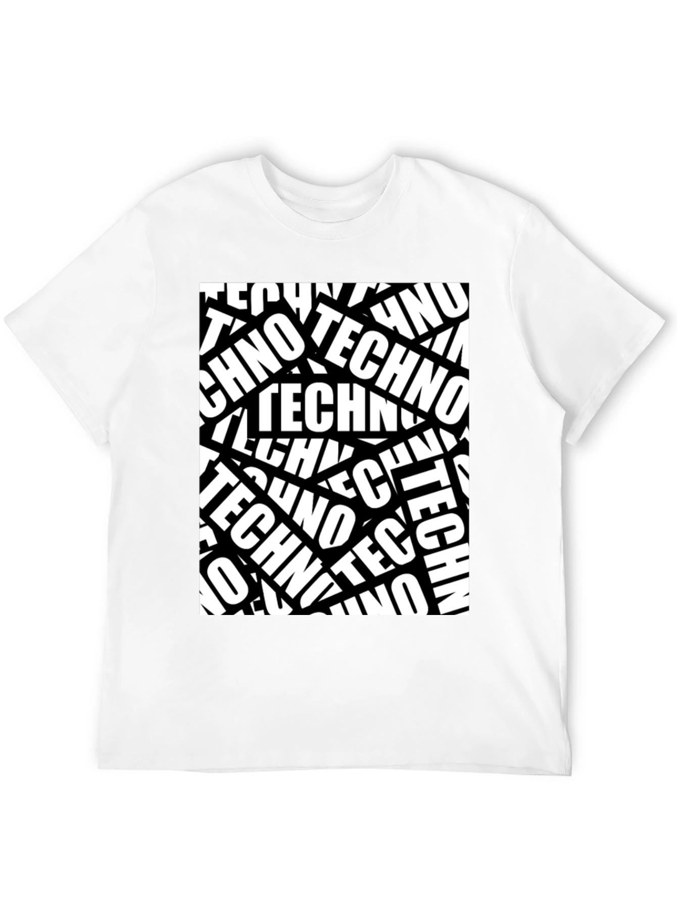 Bold Techno T-Shirt - Black Graphic Tee
