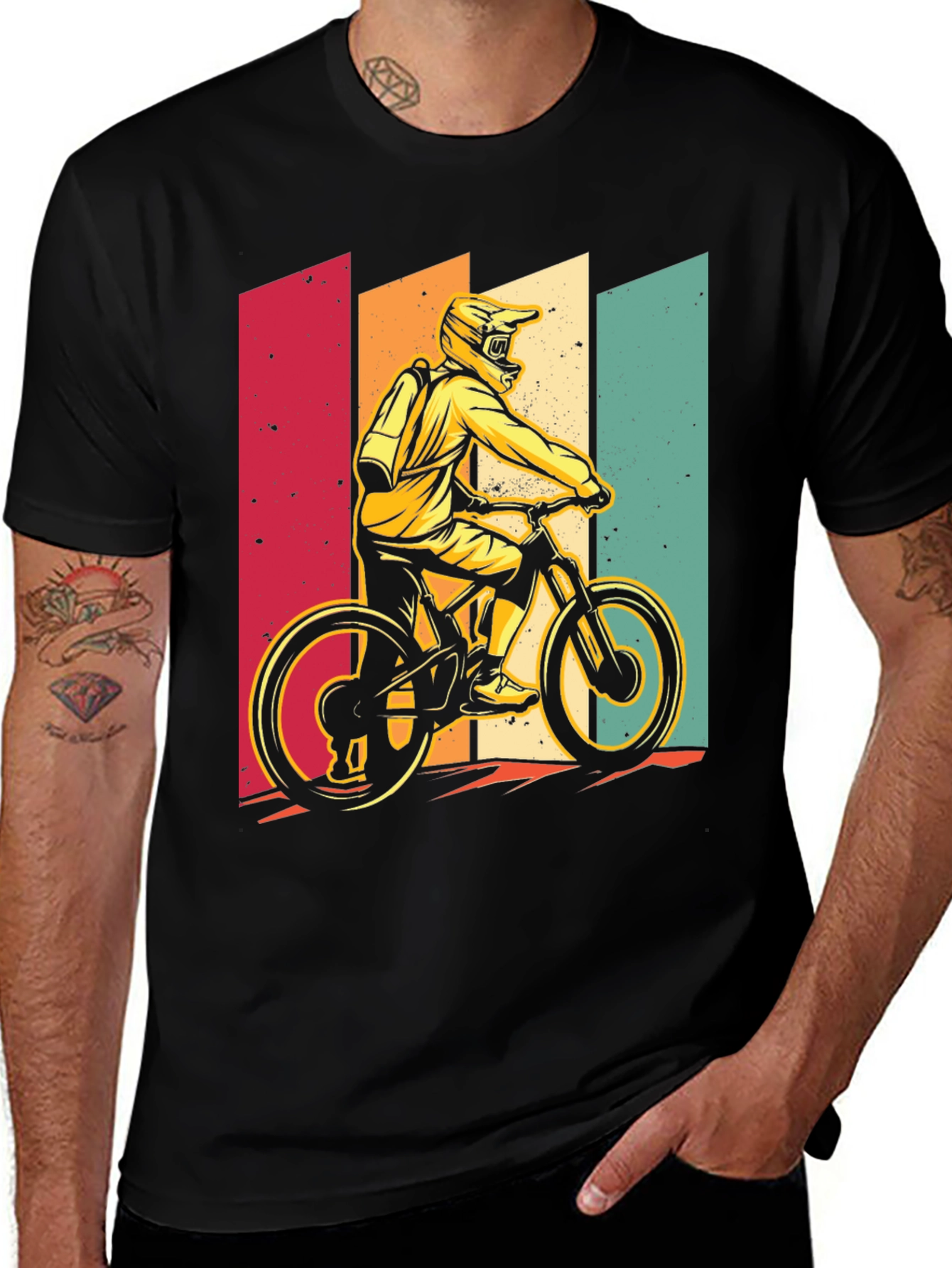 Retro Mountain Biker T-Shirt