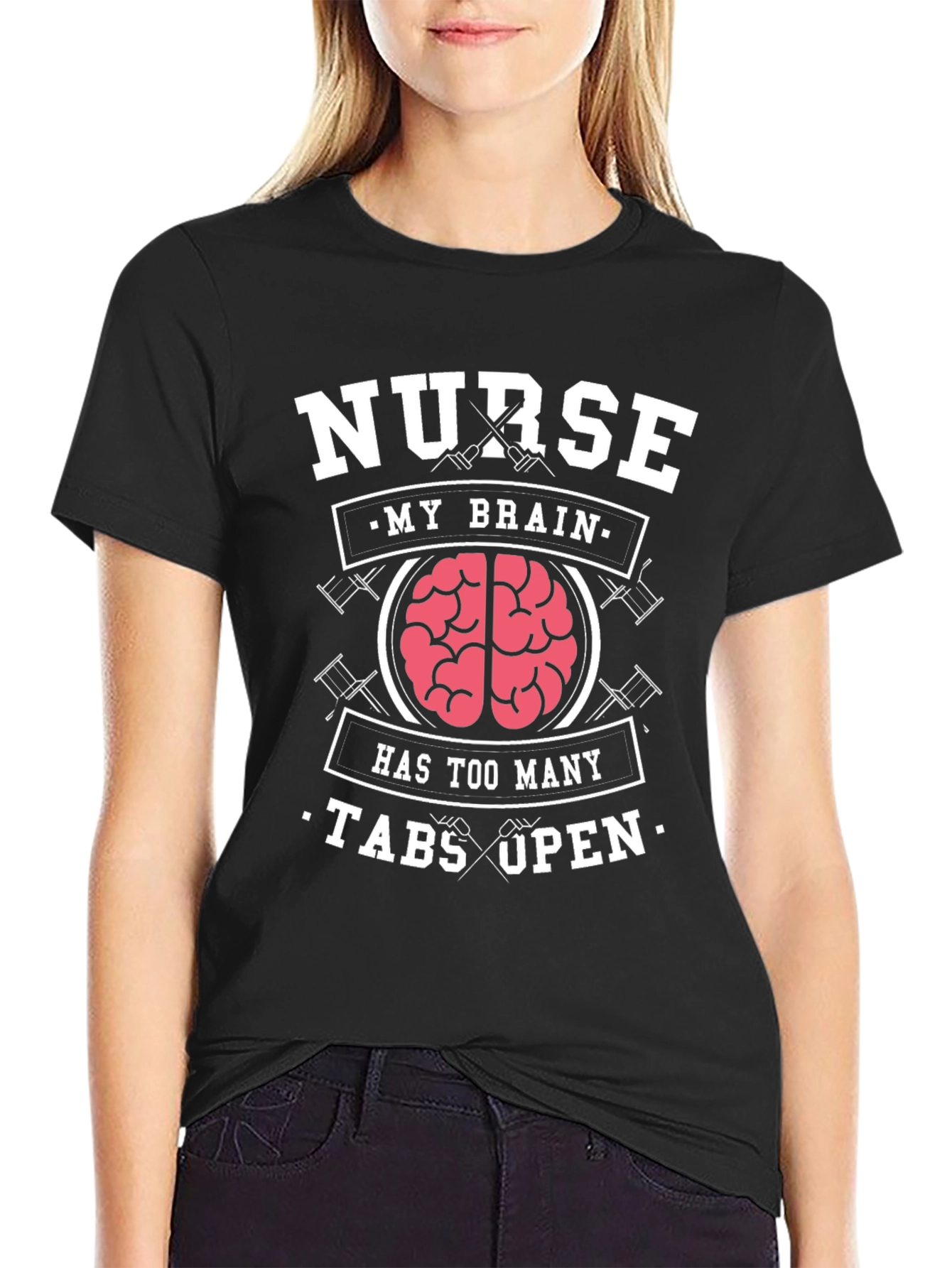 Nurse Brain T-Shirt - Too Many Tabs Open
