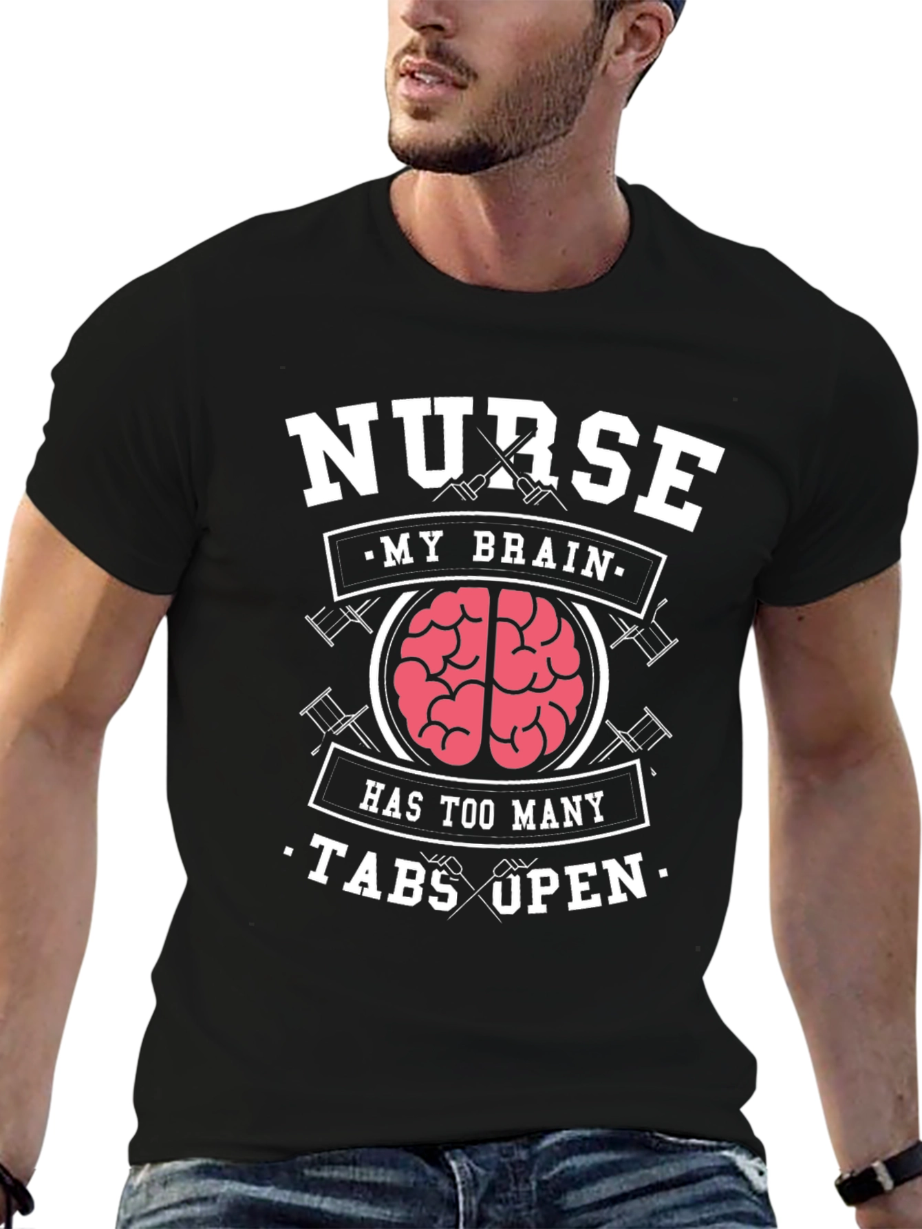 Nurse Brain T-Shirt - Too Many Tabs Open