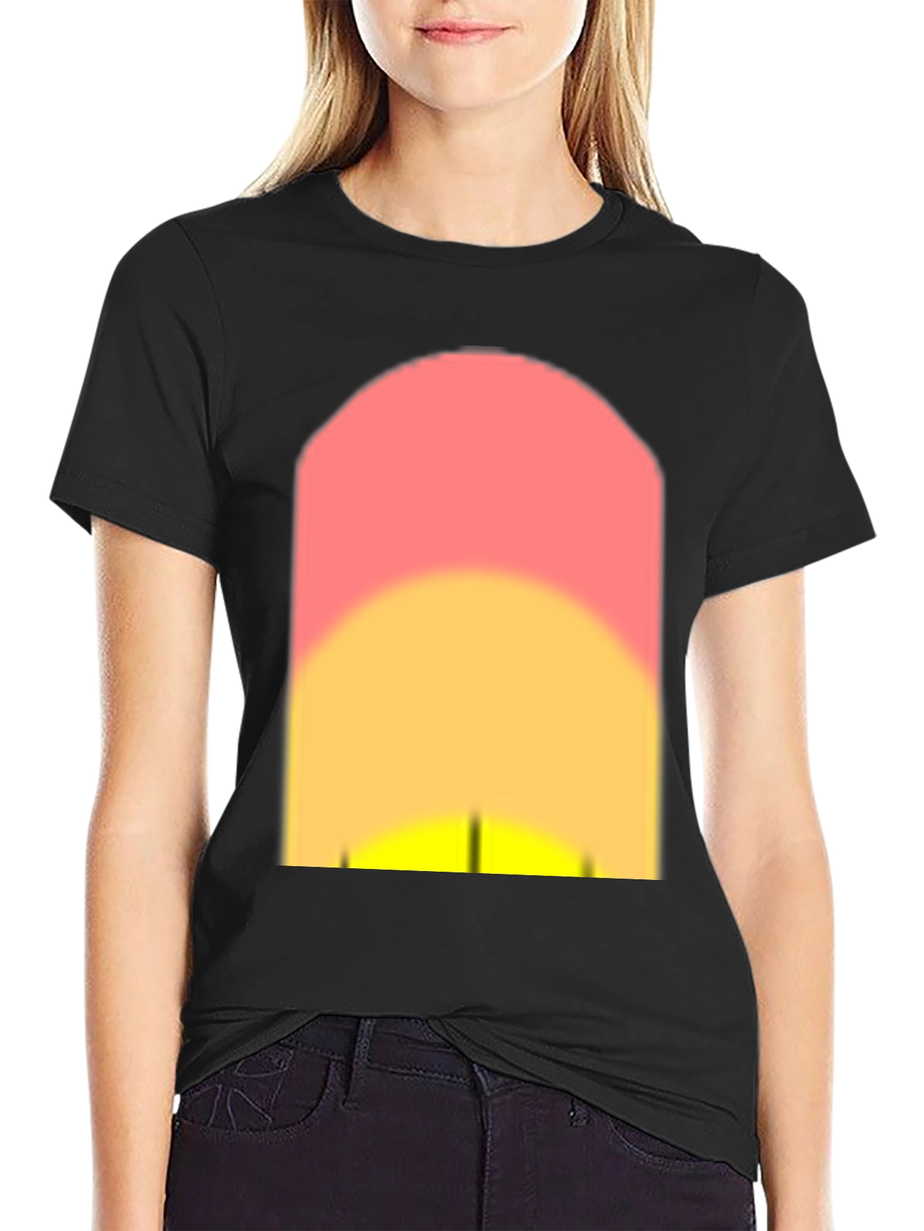 Sunset Graphic Black T-Shirt