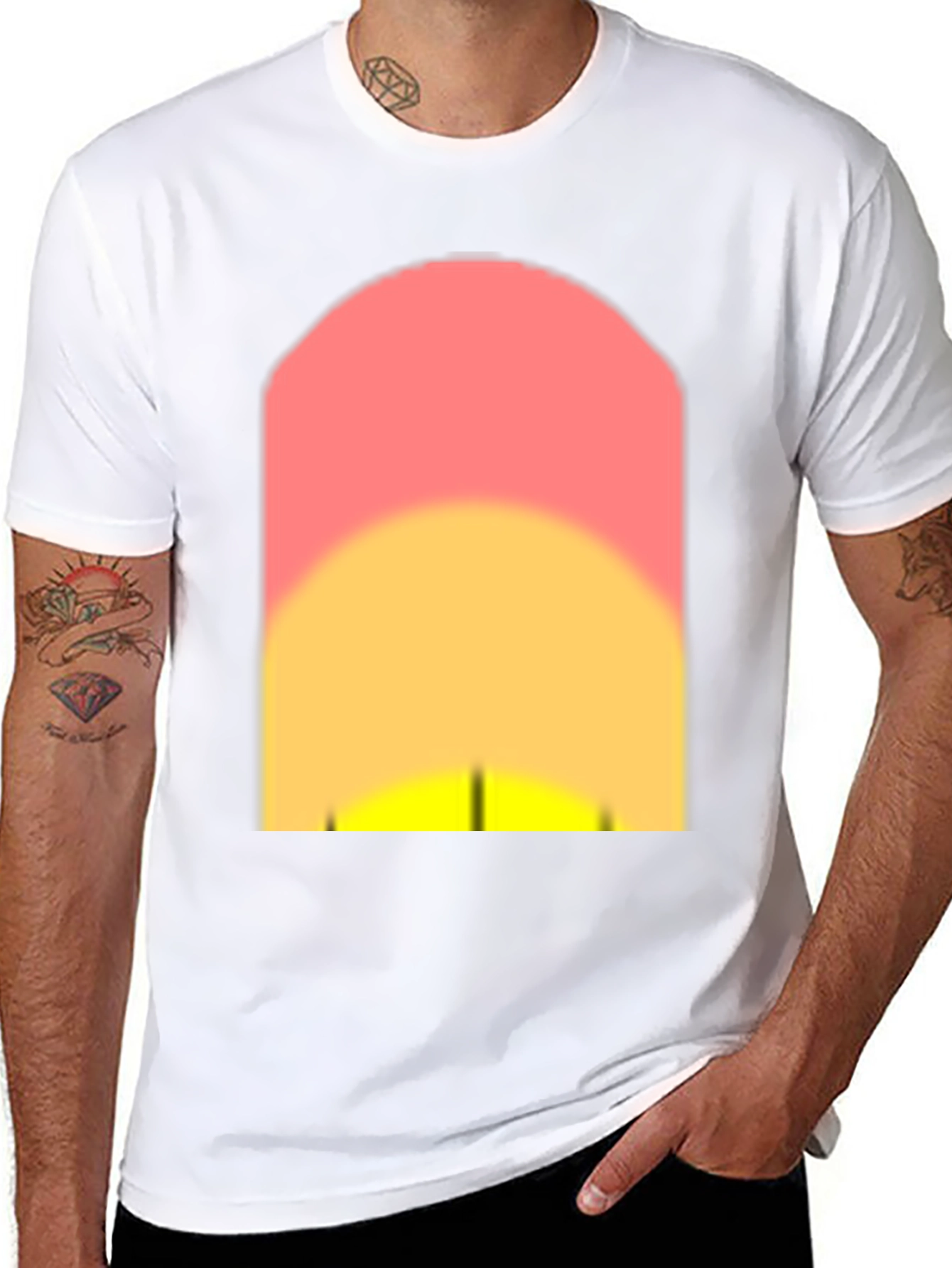 Sunset Graphic Black T-Shirt