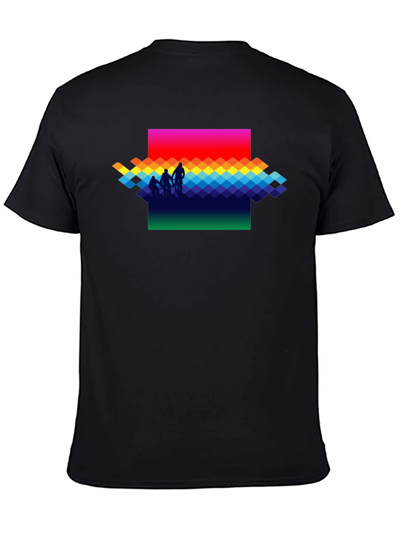 Rainbow Pixel Art T-Shirt - Stylish Graphic Tee