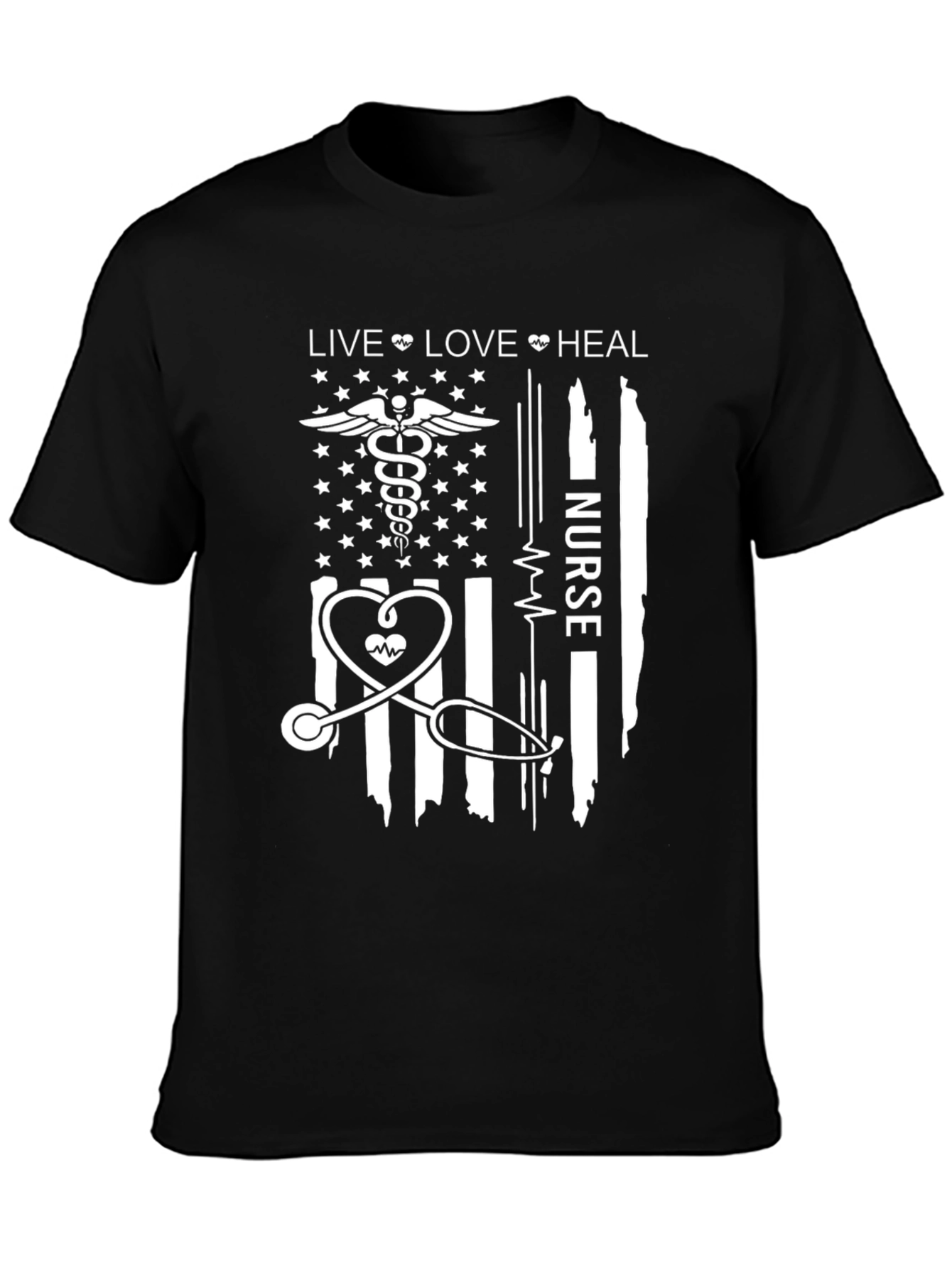 Live Love Heal Nurse T-Shirt
