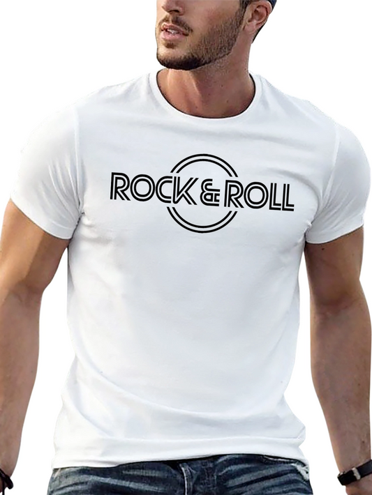 Rock & Roll Black Graphic Tee