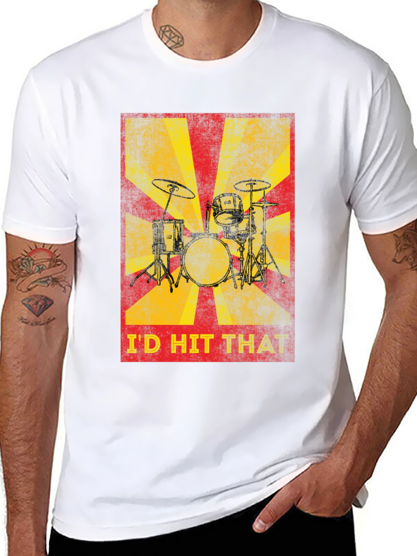 Id Hit That Drum Set T-Shirt