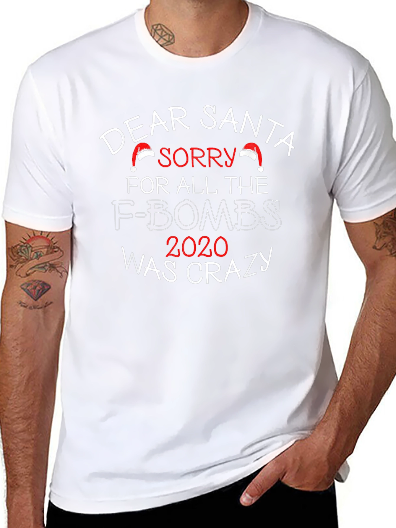 Dear Santa 2020 Crazy Graphic Tee