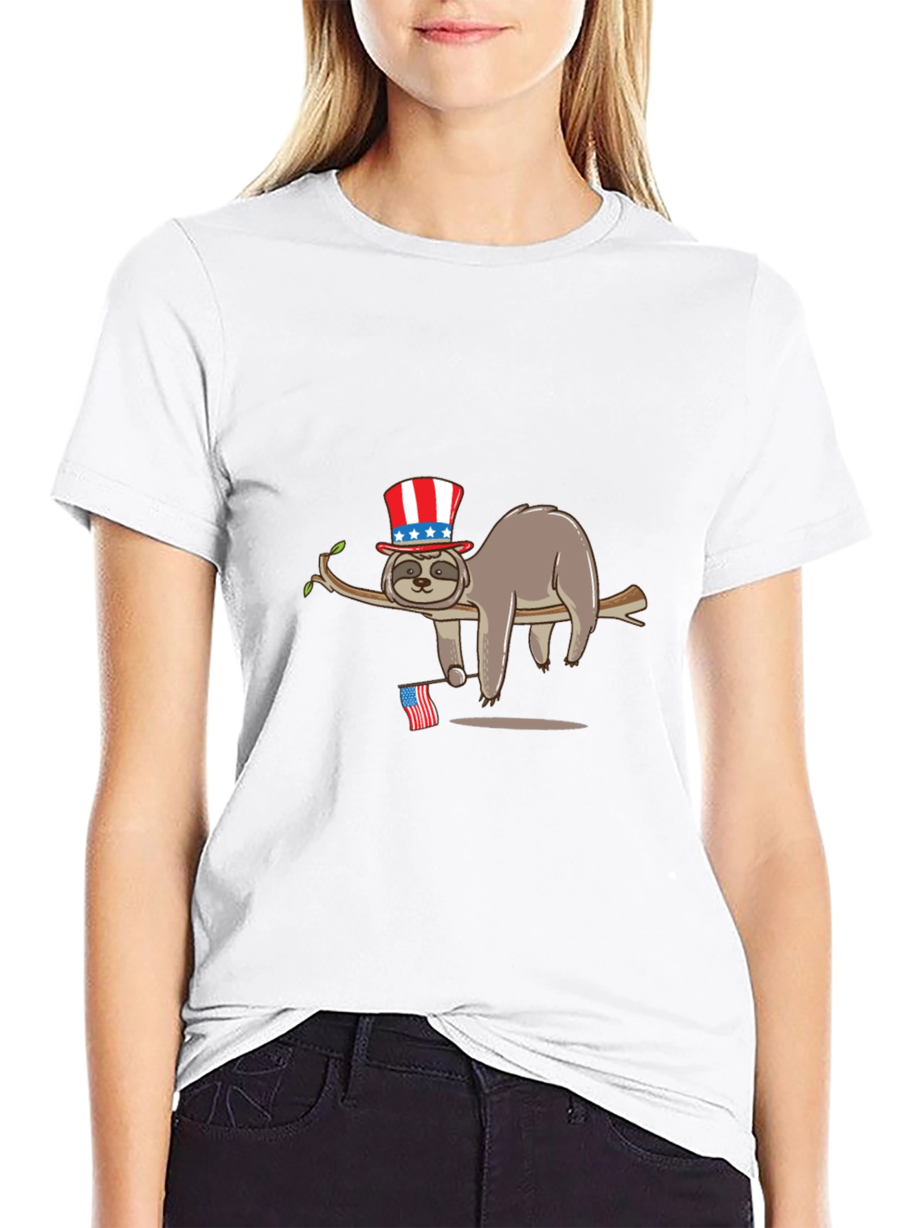 Patriotic Sloth T-Shirt