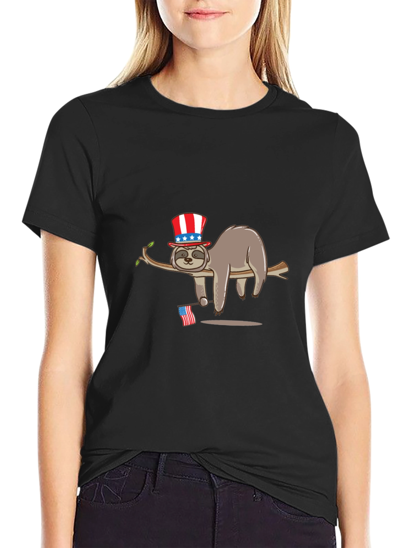 Patriotic Sloth T-Shirt