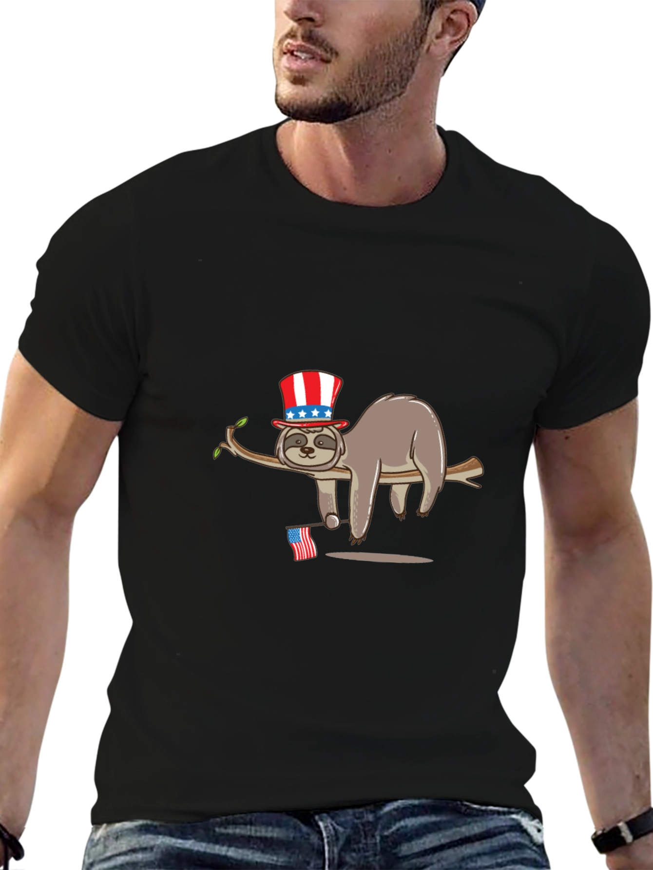 Patriotic Sloth T-Shirt