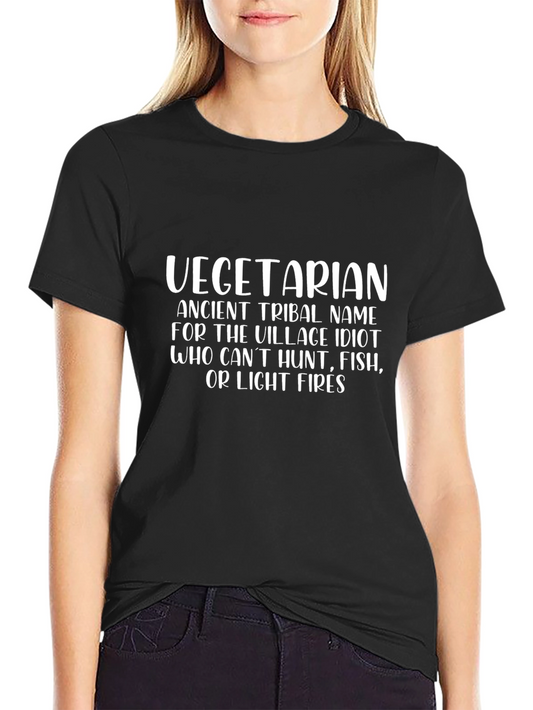 Vegetarian Tribal Name Funny Graphic Tee