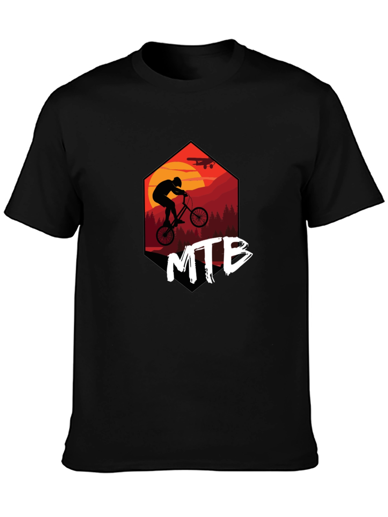 MTB Biker Graphic T-Shirt - Adventure Time!