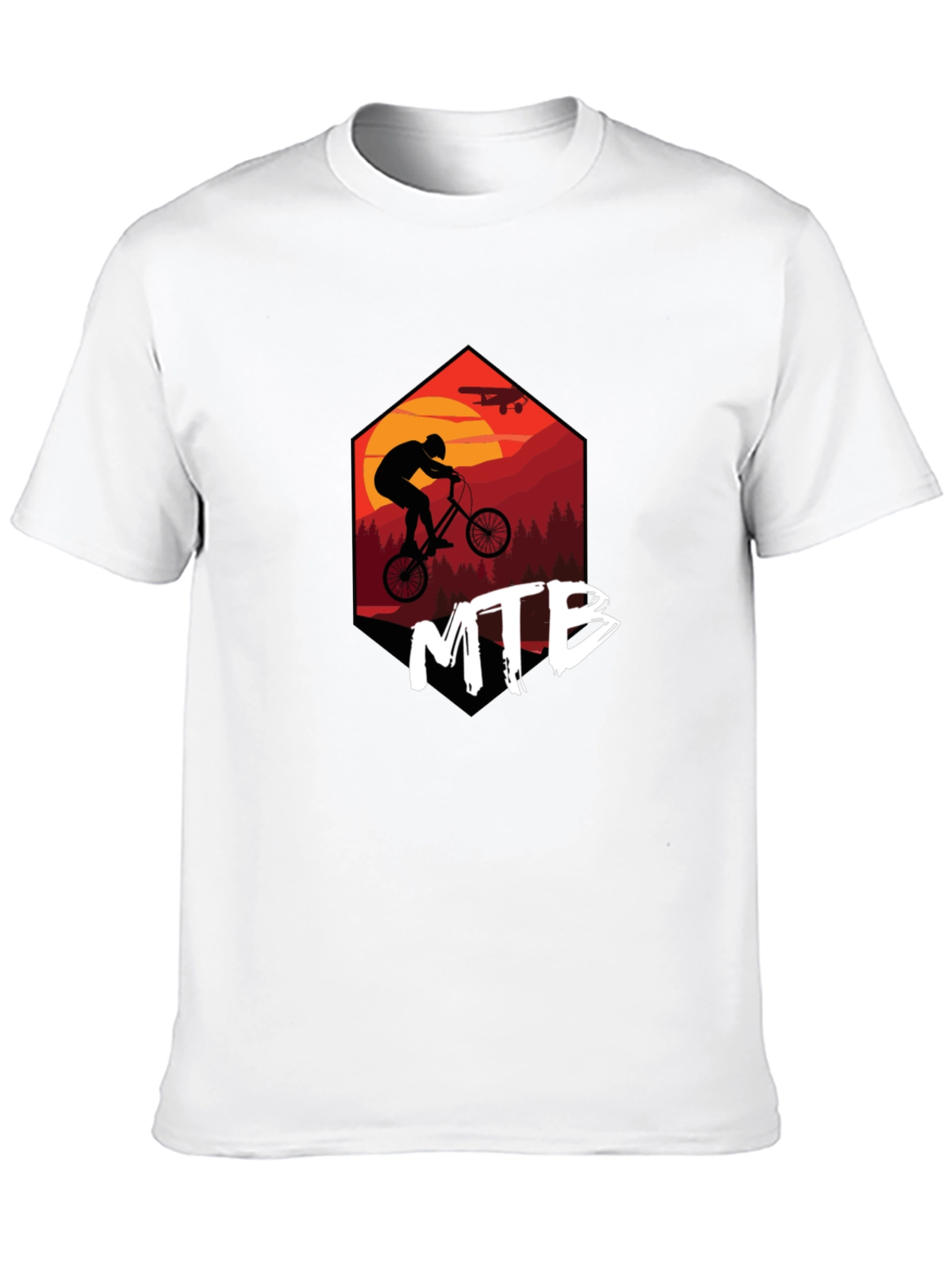 MTB Biker Graphic T-Shirt - Adventure Time!
