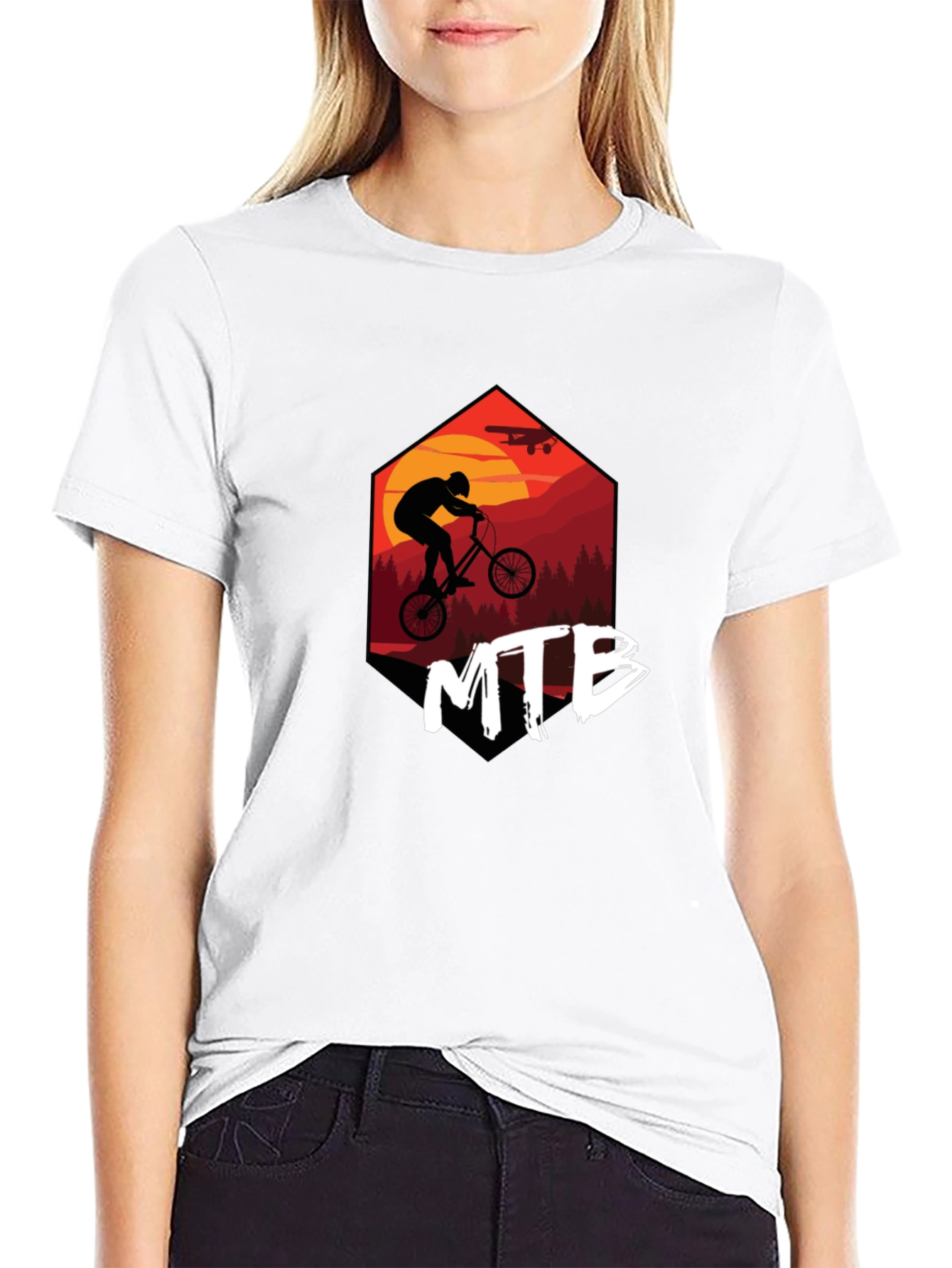 MTB Biker Graphic T-Shirt - Adventure Time!