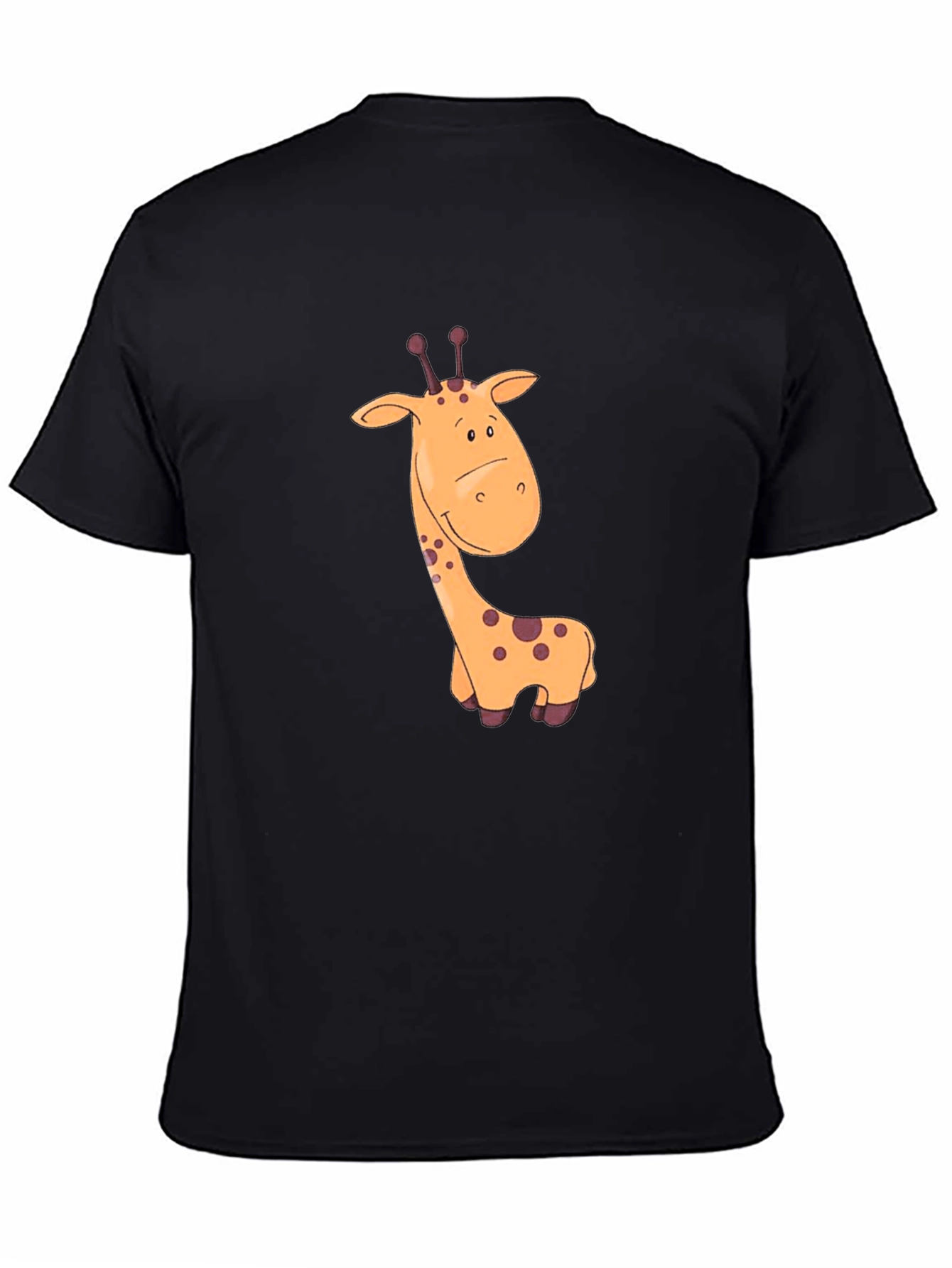 Giraffe Graphic Black T-Shirt