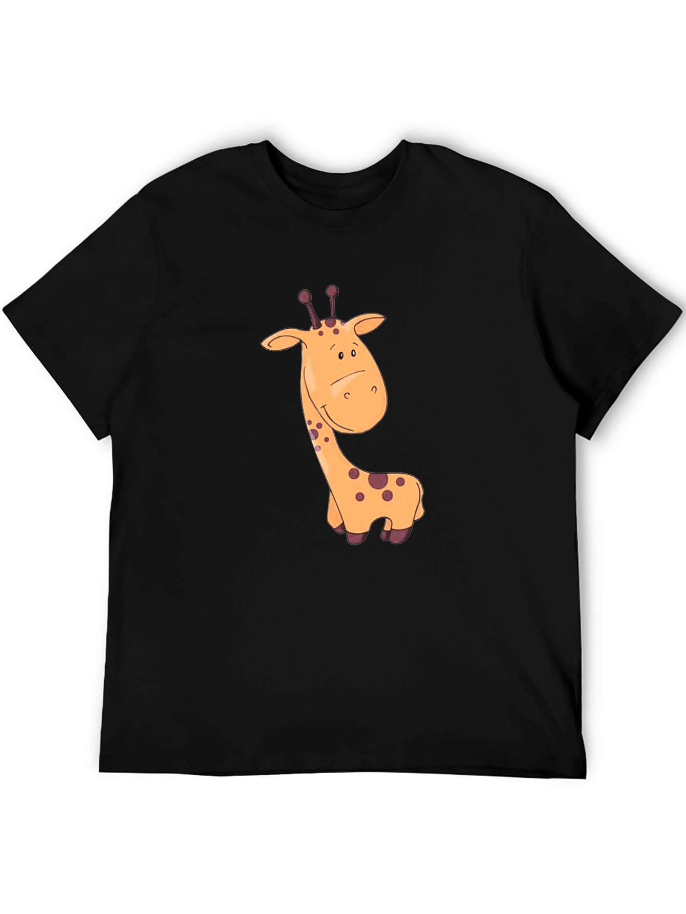 Giraffe Graphic Black T-Shirt