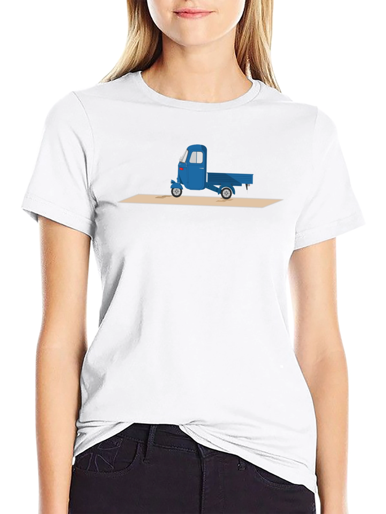 Blue Truck Graphic Tee - Unique Design