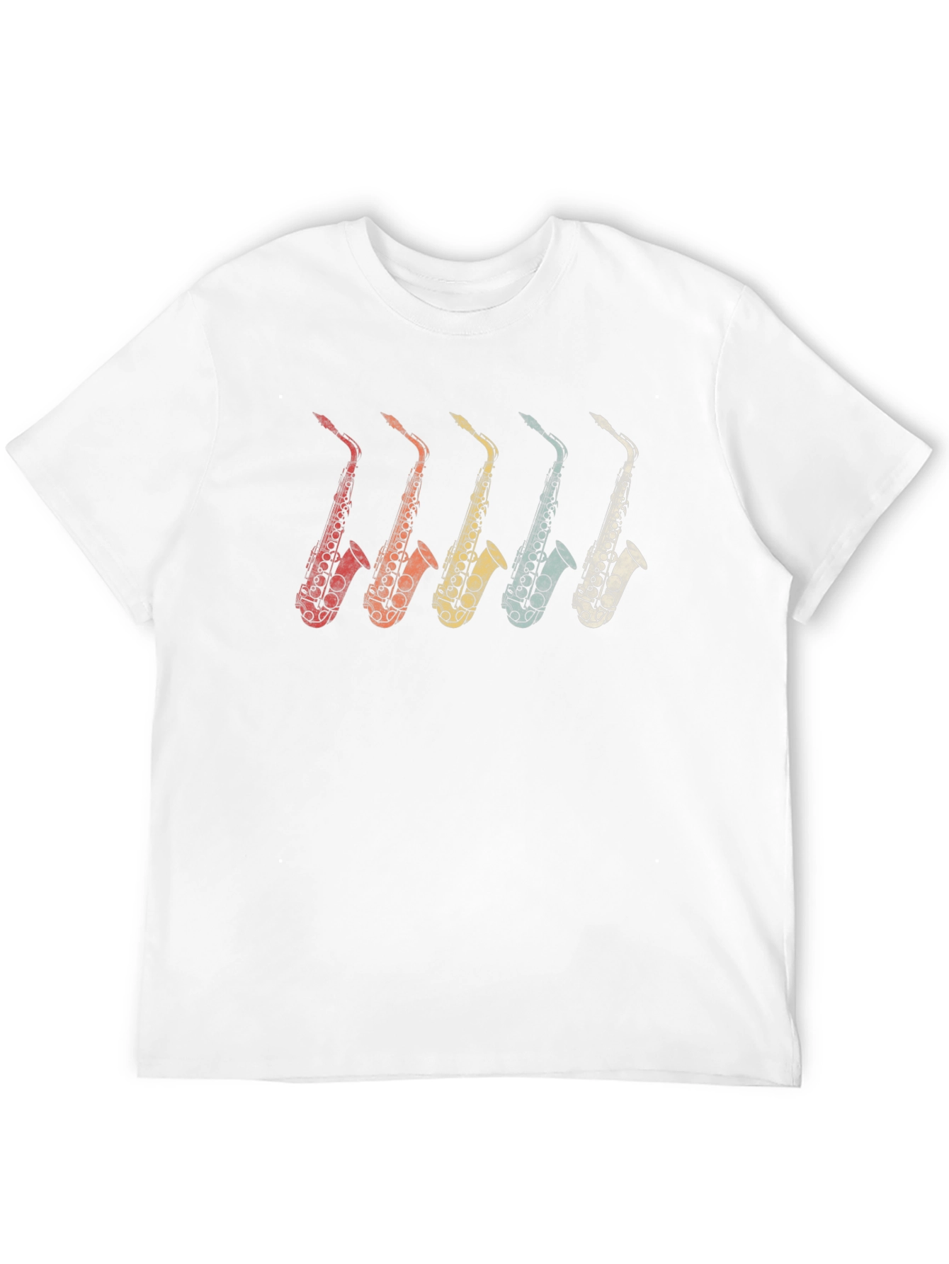 Retro Saxophone Graphic T-Shirt