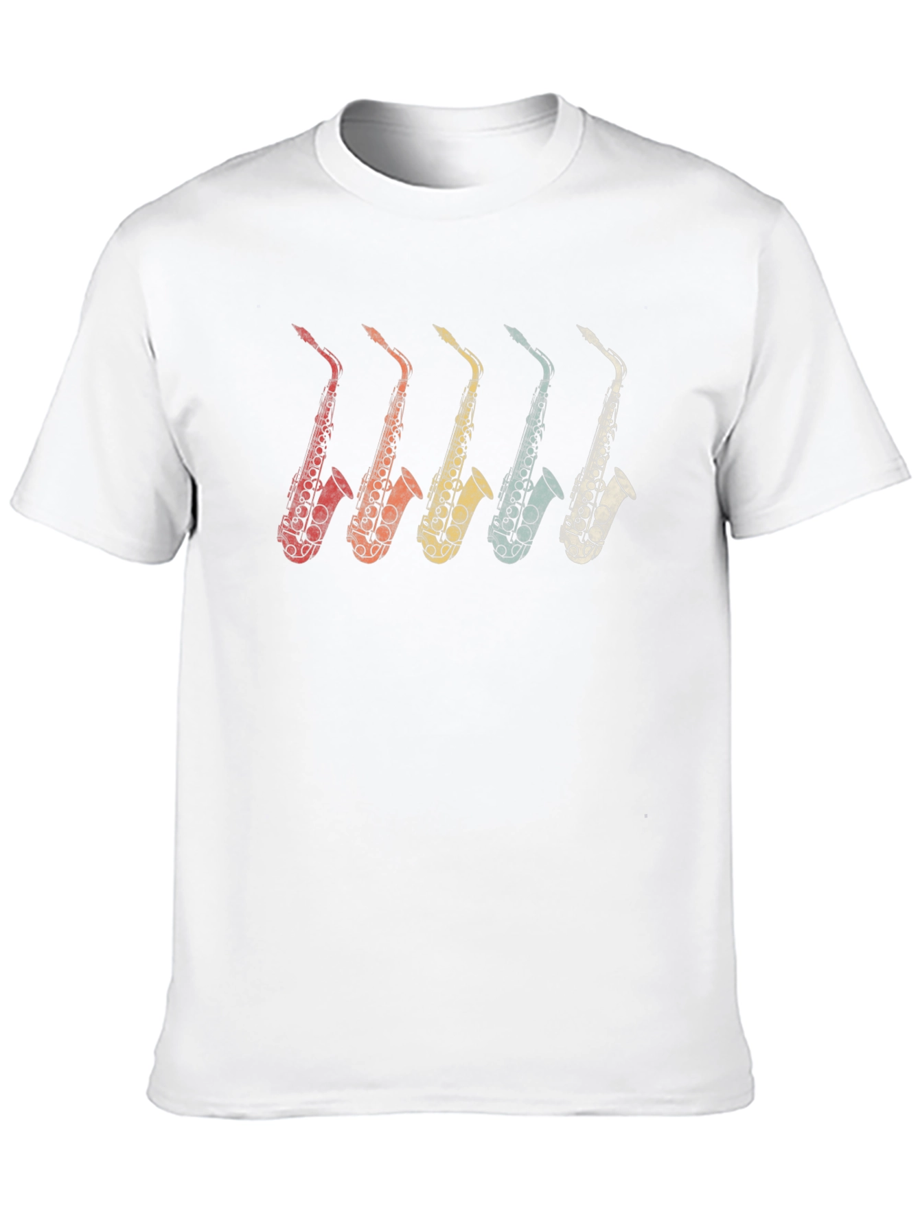 Retro Saxophone Graphic T-Shirt