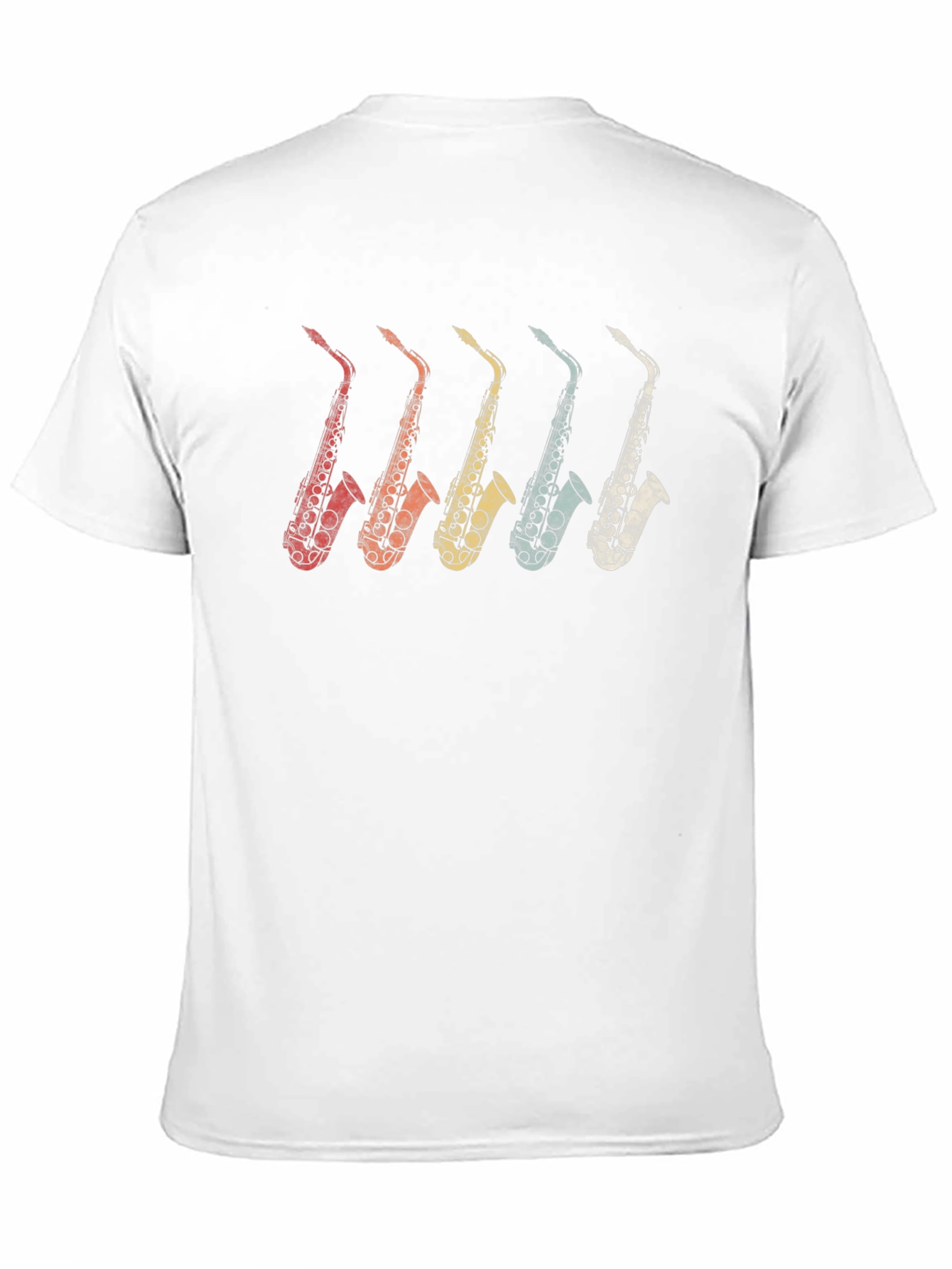 Retro Saxophone Graphic T-Shirt