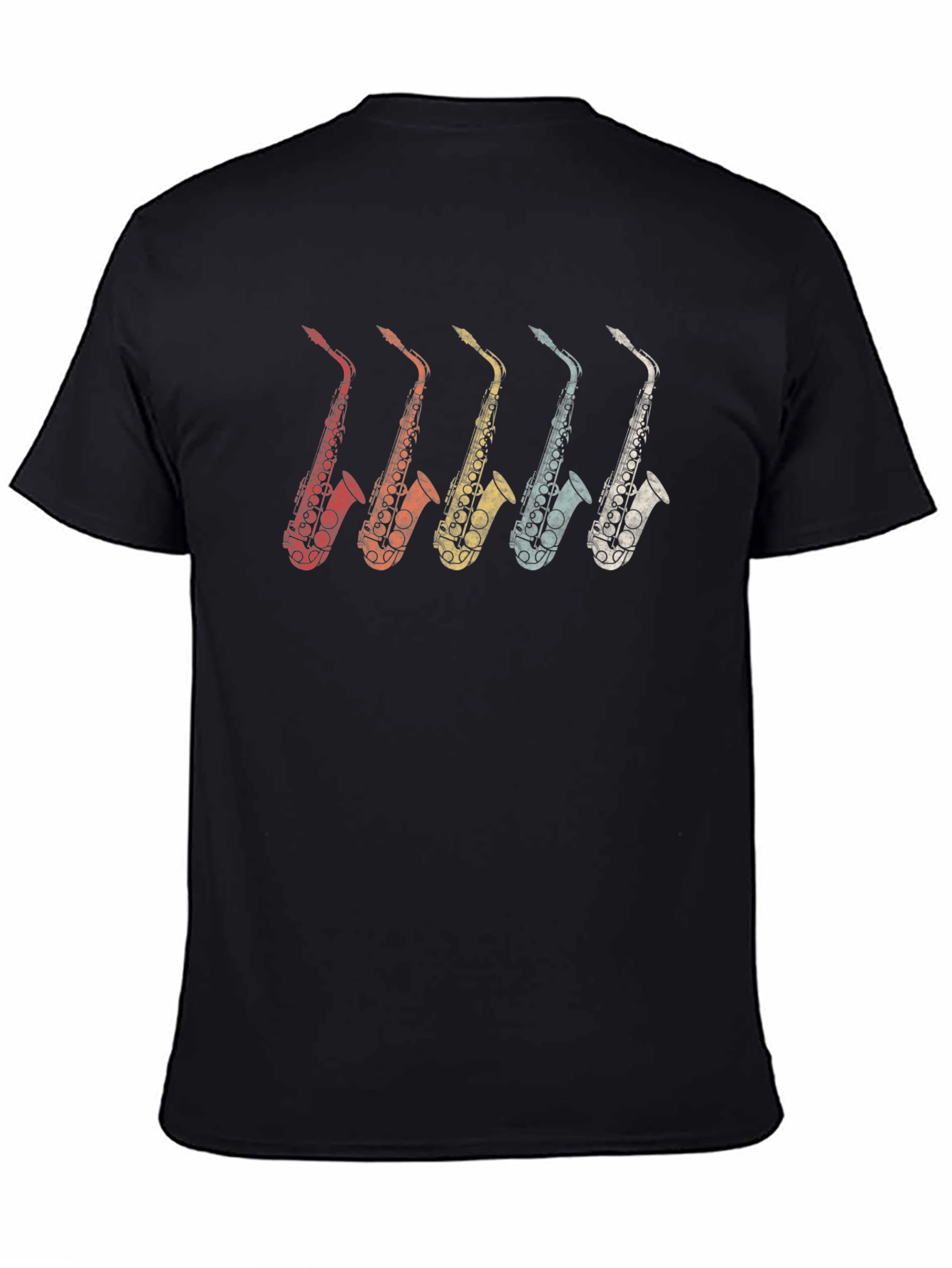 Retro Saxophone Graphic T-Shirt